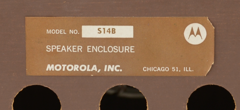 Vintage Motorola Stereo Console and Stereophone Speaker