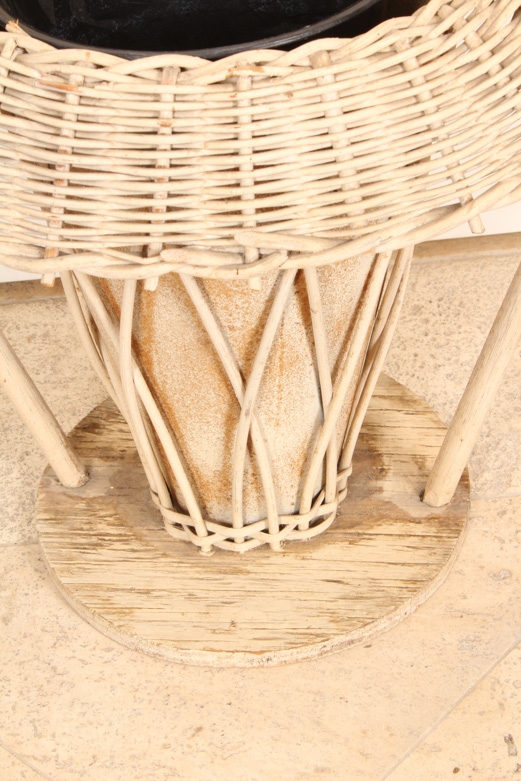 Vintage Wicker Victorian Bride Basket