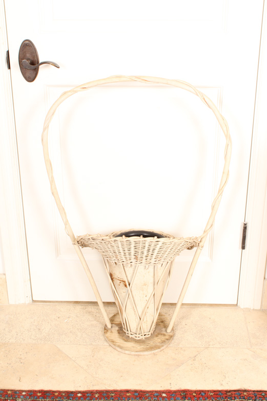 Vintage Wicker Victorian Bride Basket