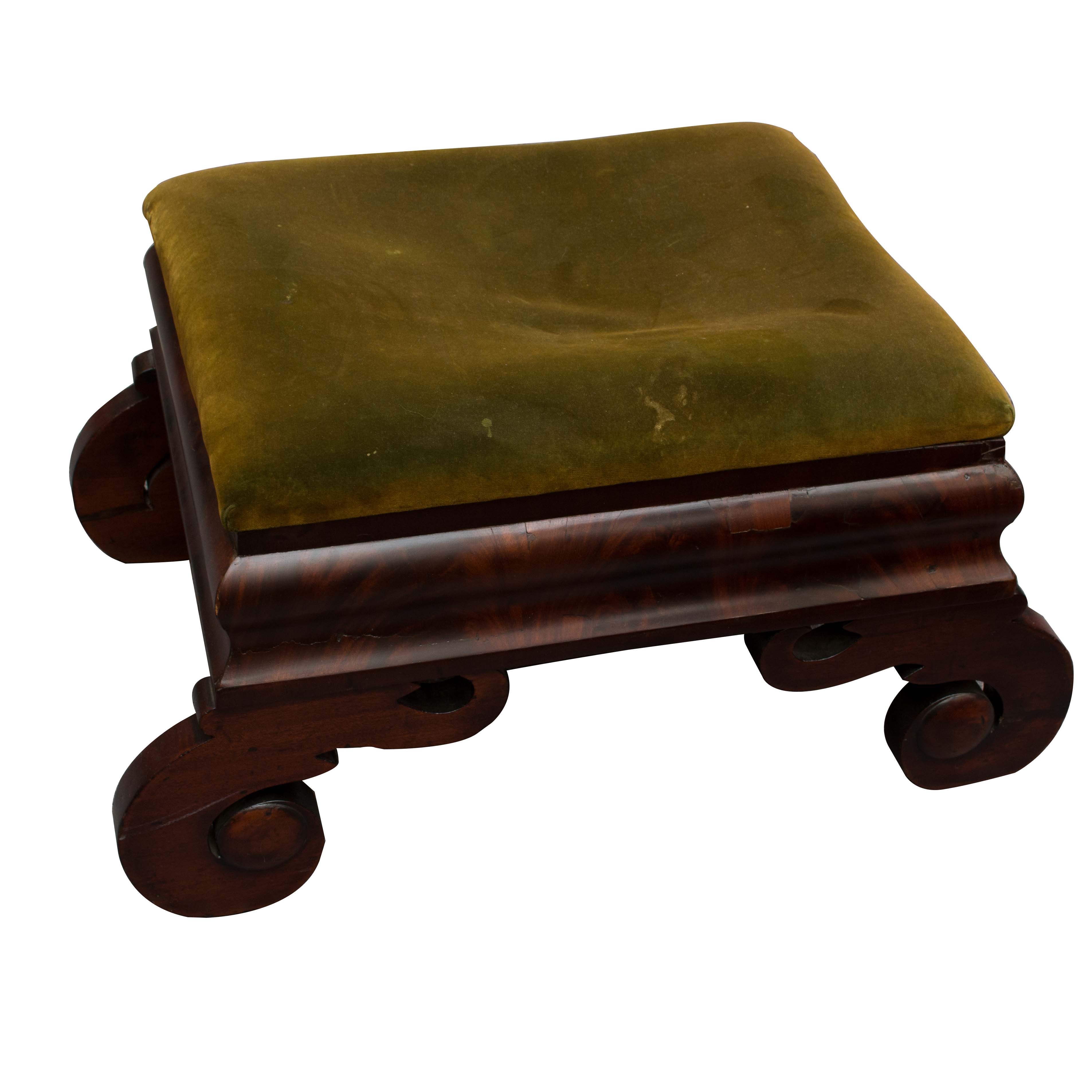 Antique Mahogany Footstool