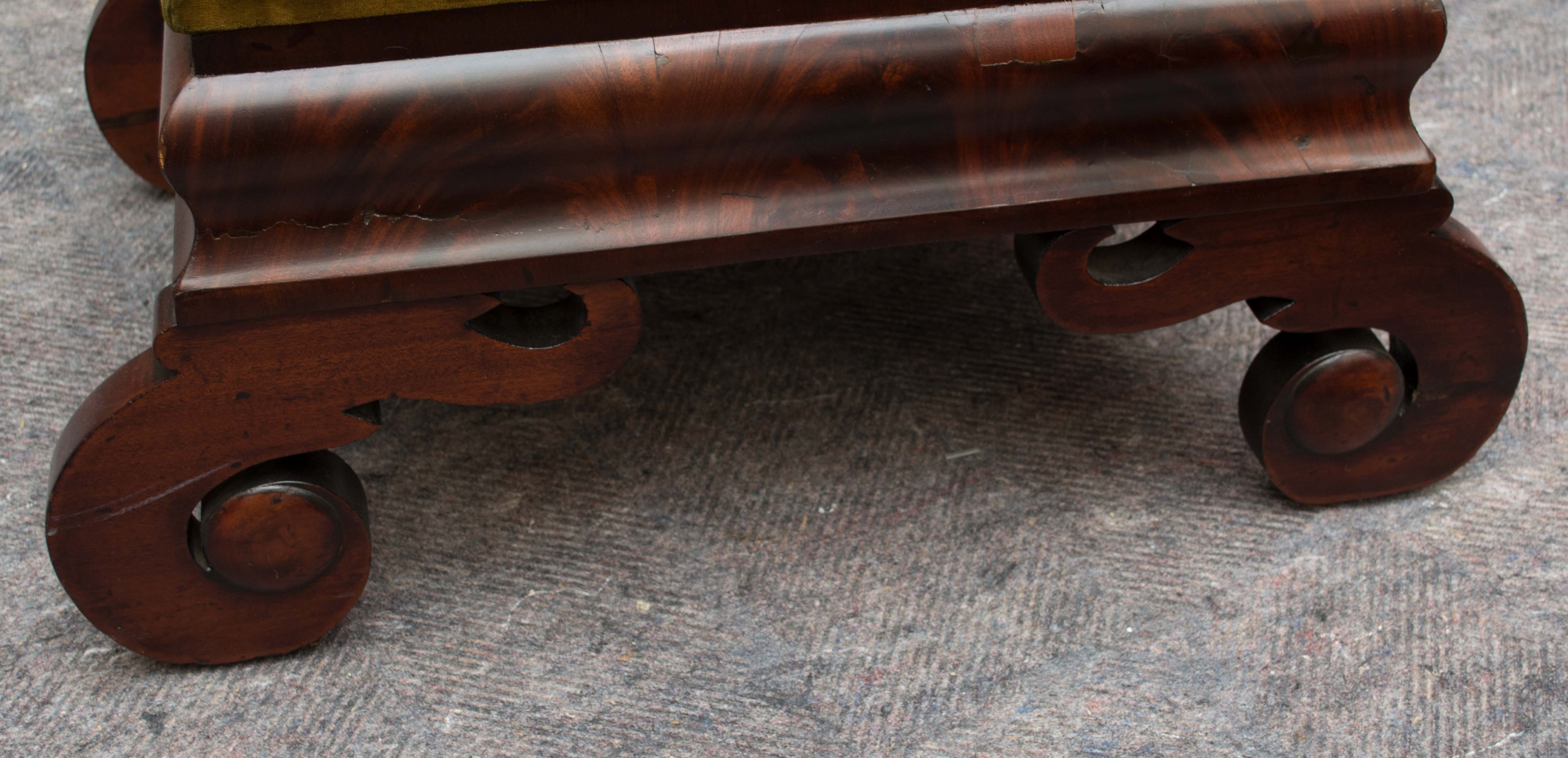 Antique Mahogany Footstool
