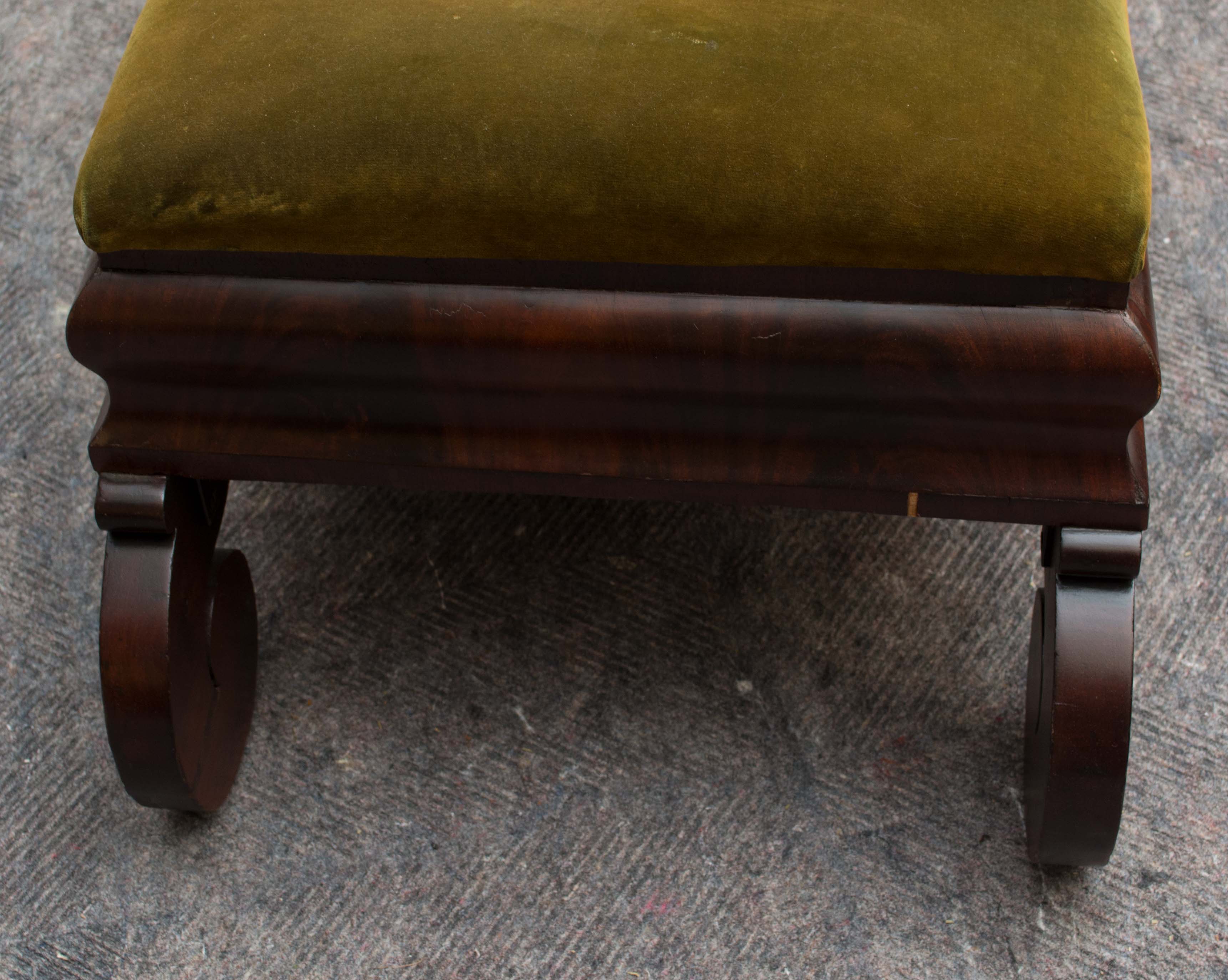 Antique Mahogany Footstool