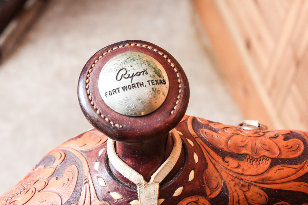 Vintage Ryan World Championship Western Pleasure Leather Saddle