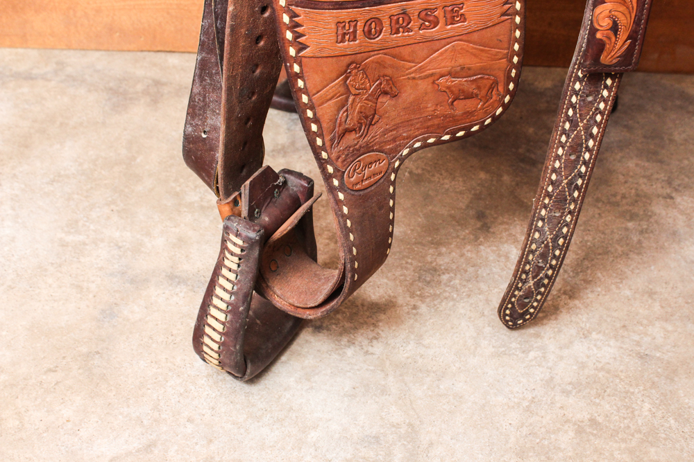 Vintage Ryan World Championship Western Pleasure Leather Saddle
