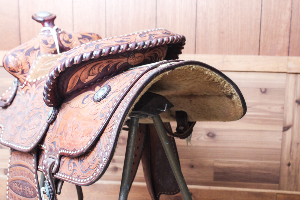 Vintage Ryan World Championship Western Pleasure Leather Saddle
