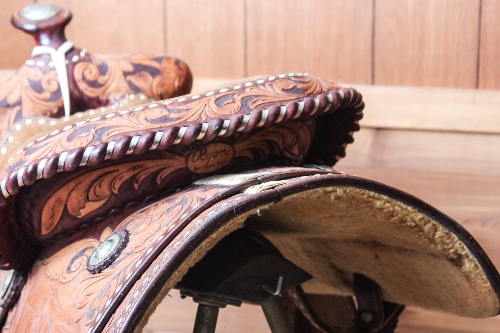 Vintage Ryan World Championship Western Pleasure Leather Saddle
