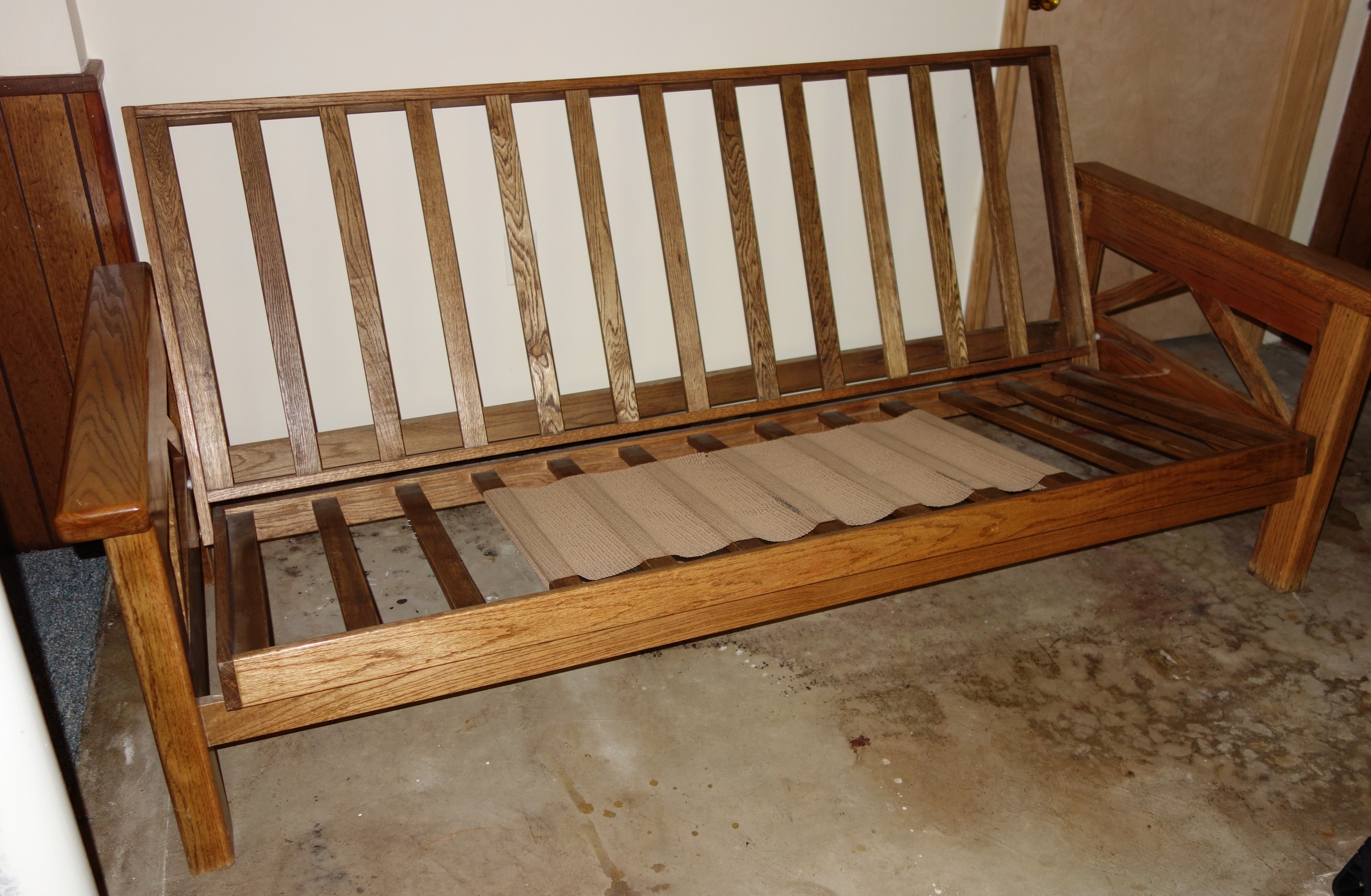 Mission Style Oak Futon Frame