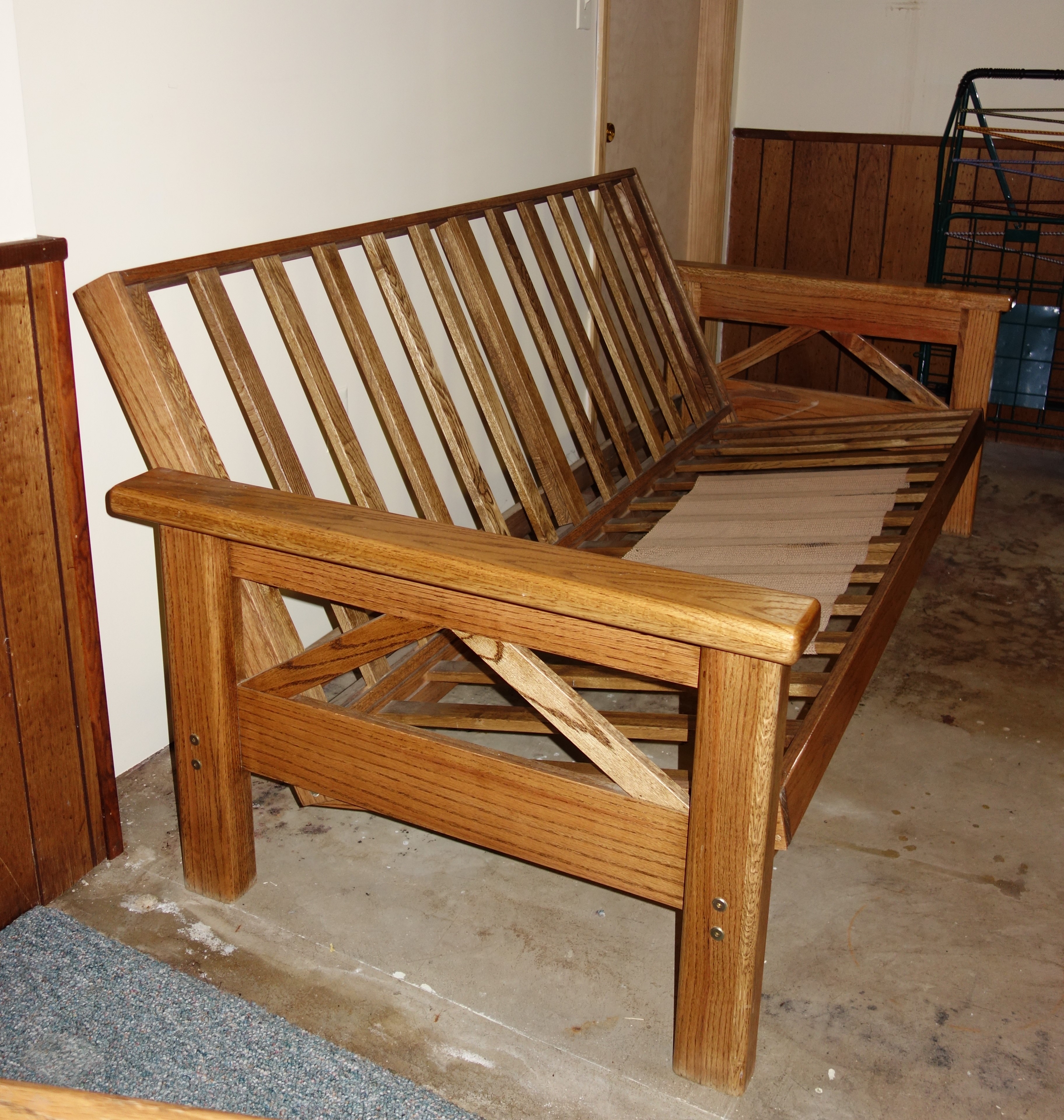 Mission Style Oak Futon Frame