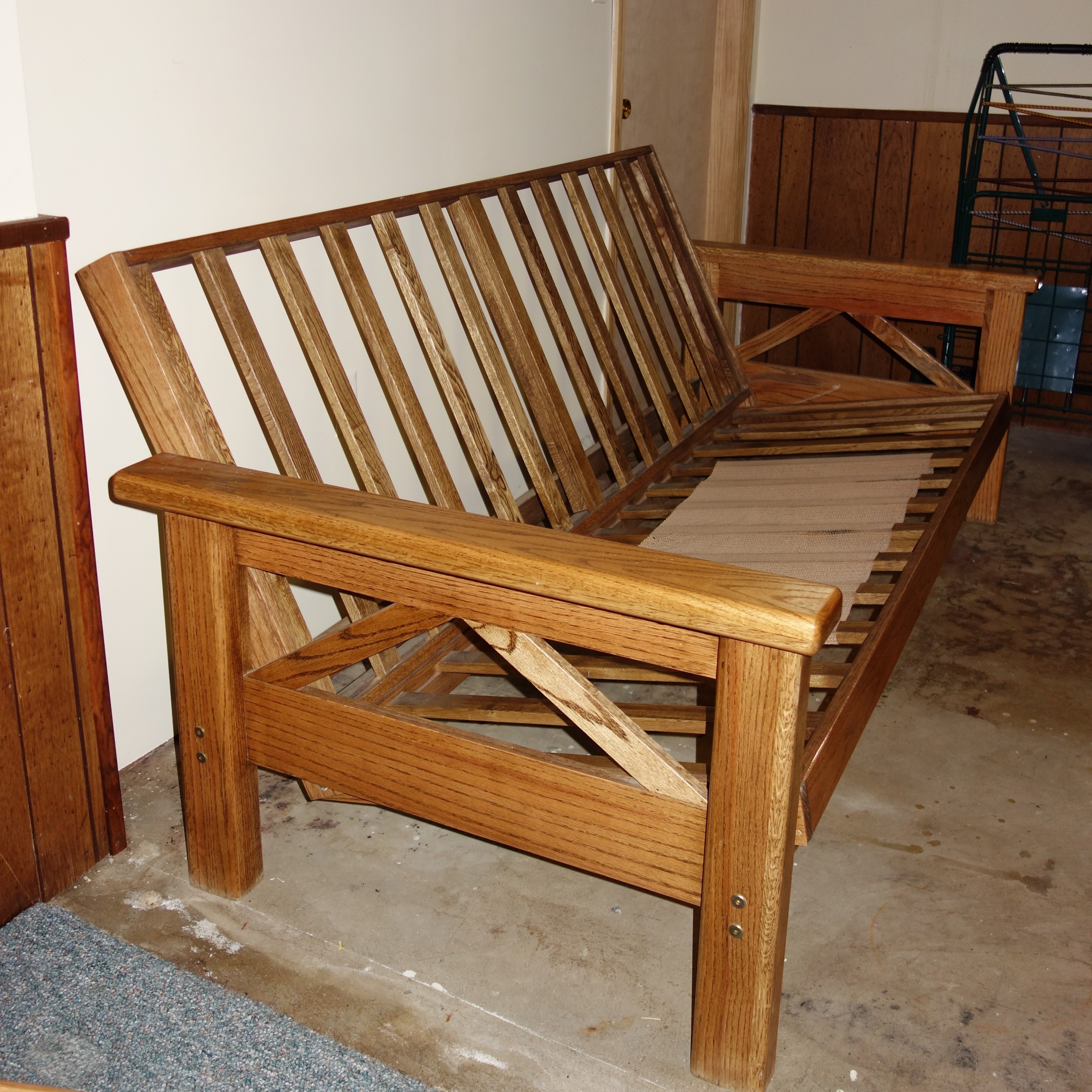 Mission Style Oak Futon Frame