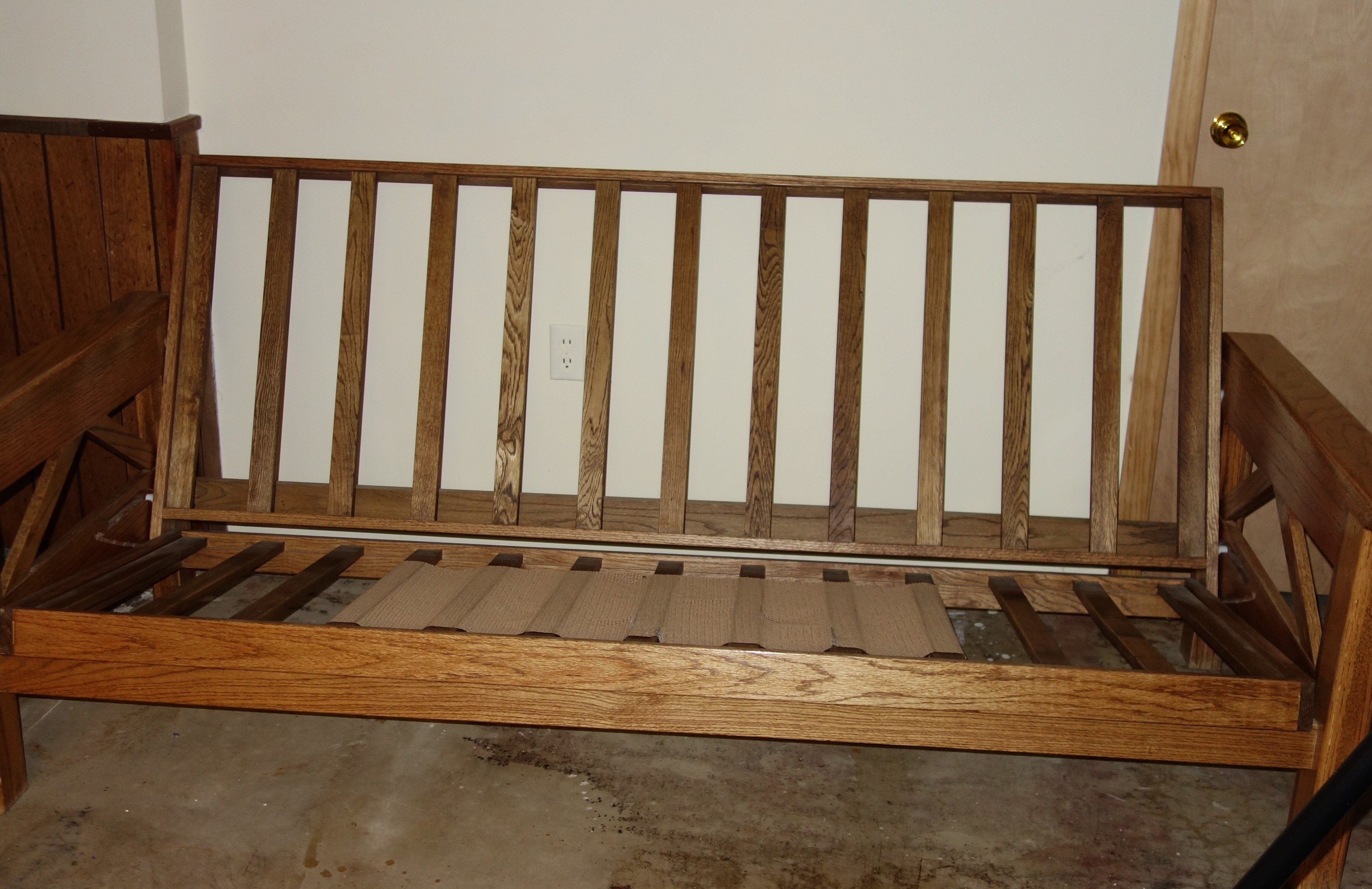 Mission Style Oak Futon Frame