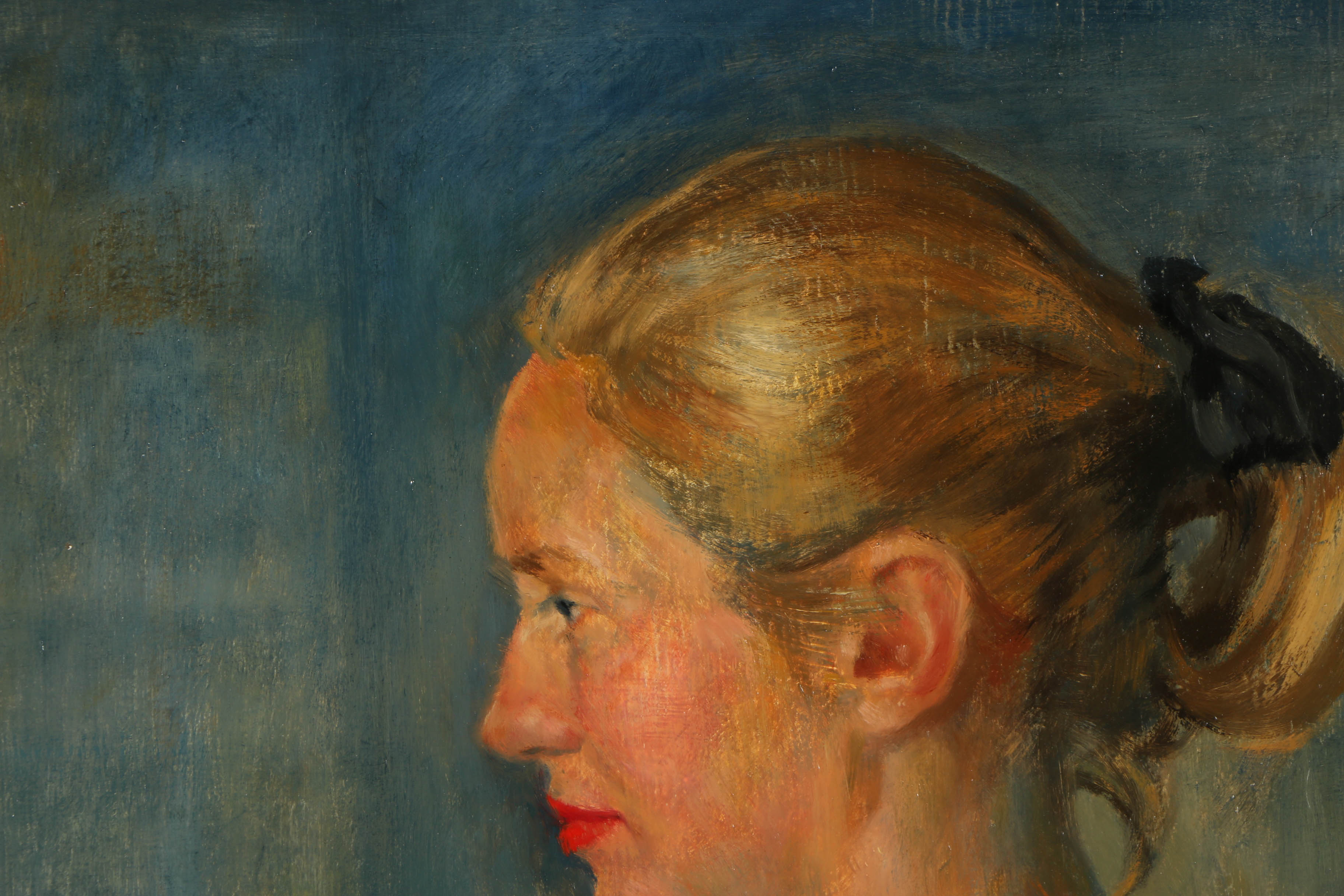 Charles W. Thwaites Oil Portrait on Masonite