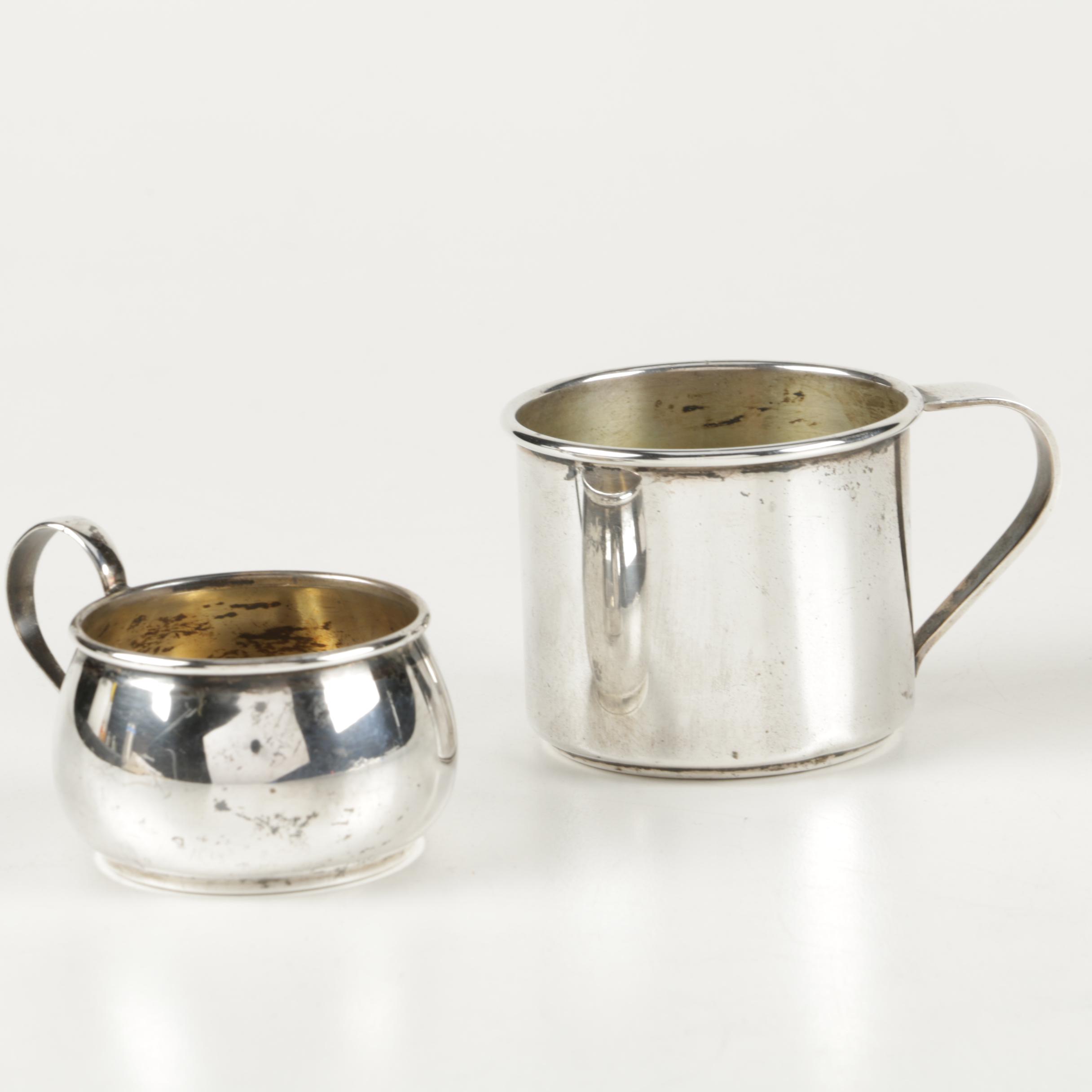 Wm Rogers Mfg. Co. "Bridal Veil" and Other Sterling Flatware and Cups