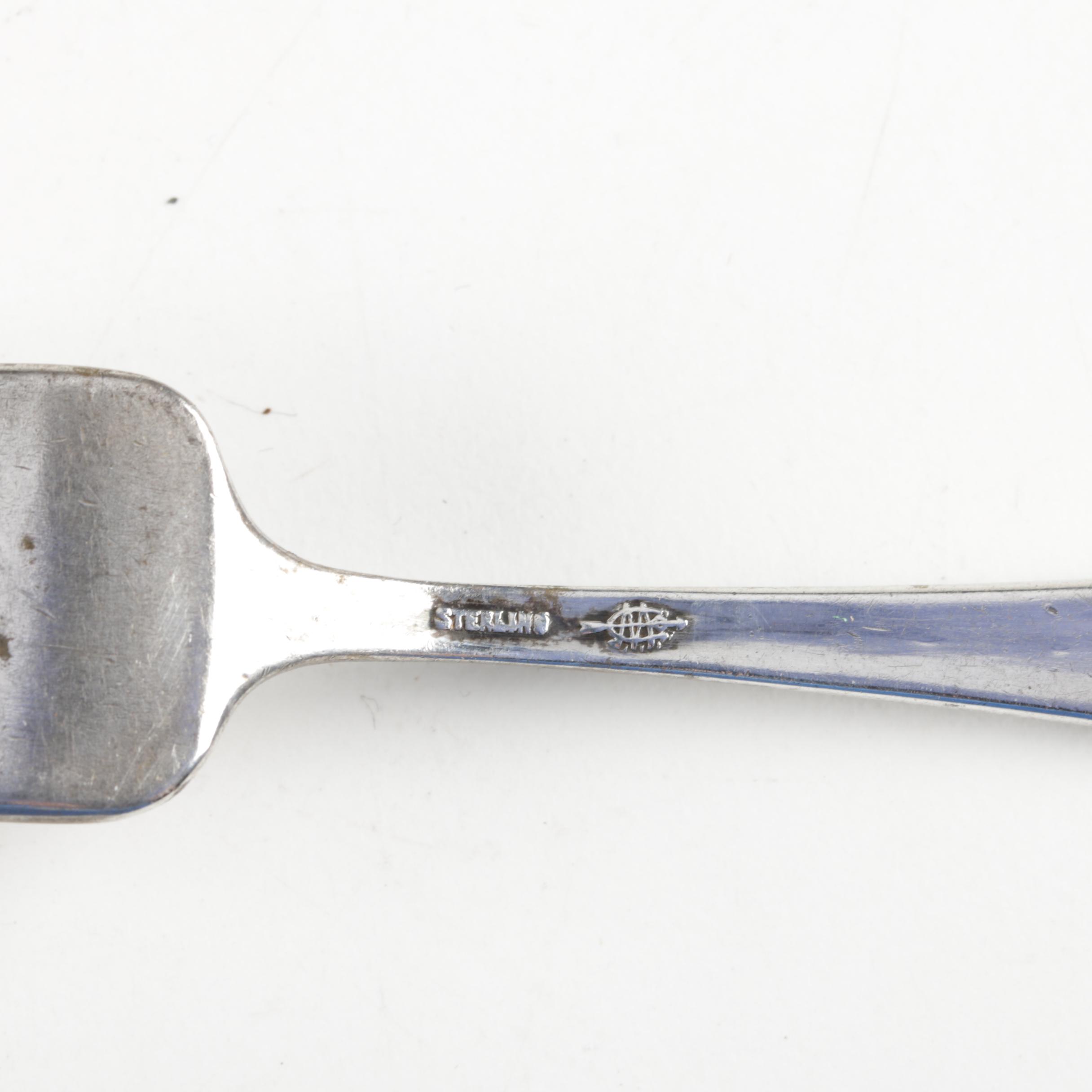 Wm Rogers Mfg. Co. "Bridal Veil" and Other Sterling Flatware and Cups