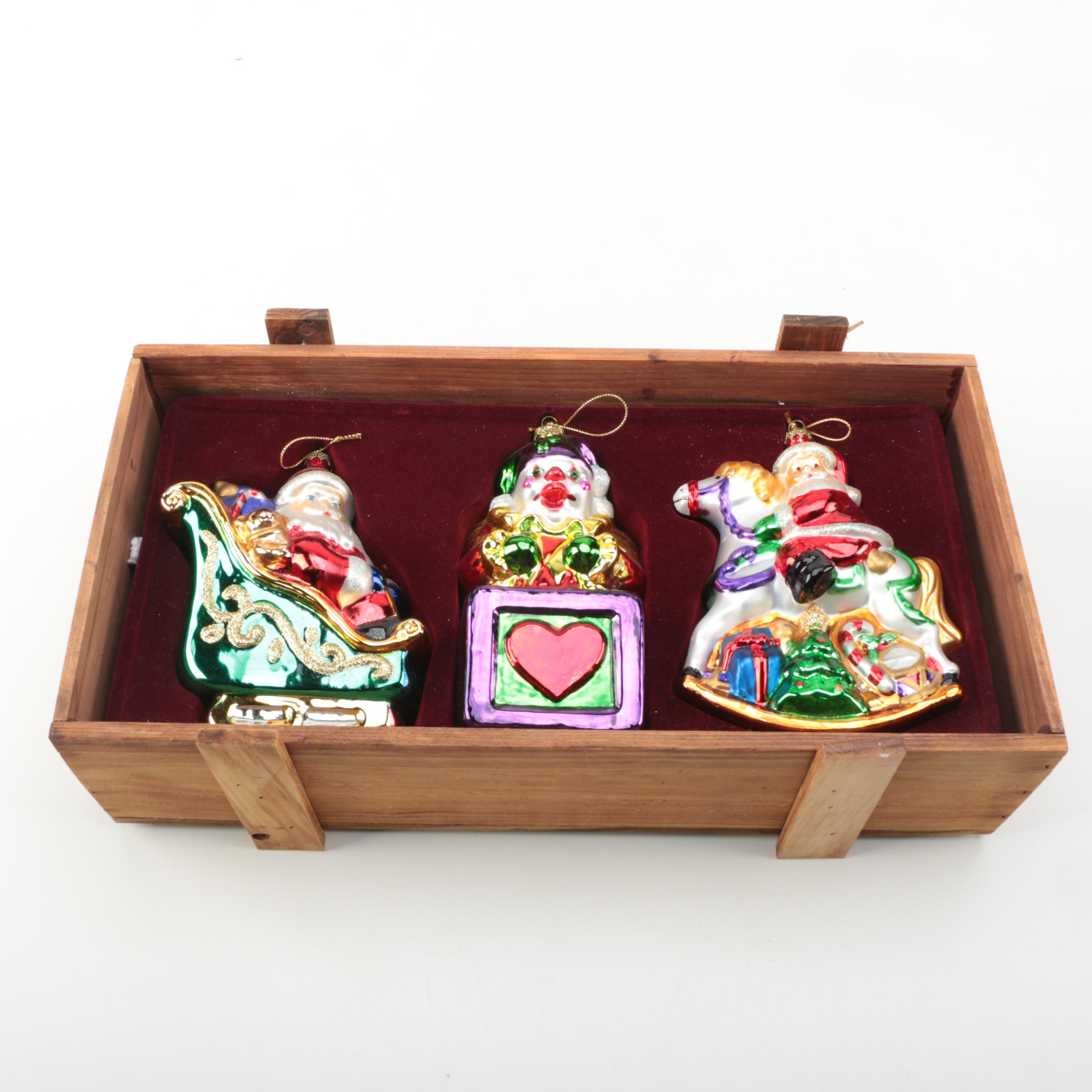 Thomas Pacconi Classics Museum Series Blown Glass Ornaments