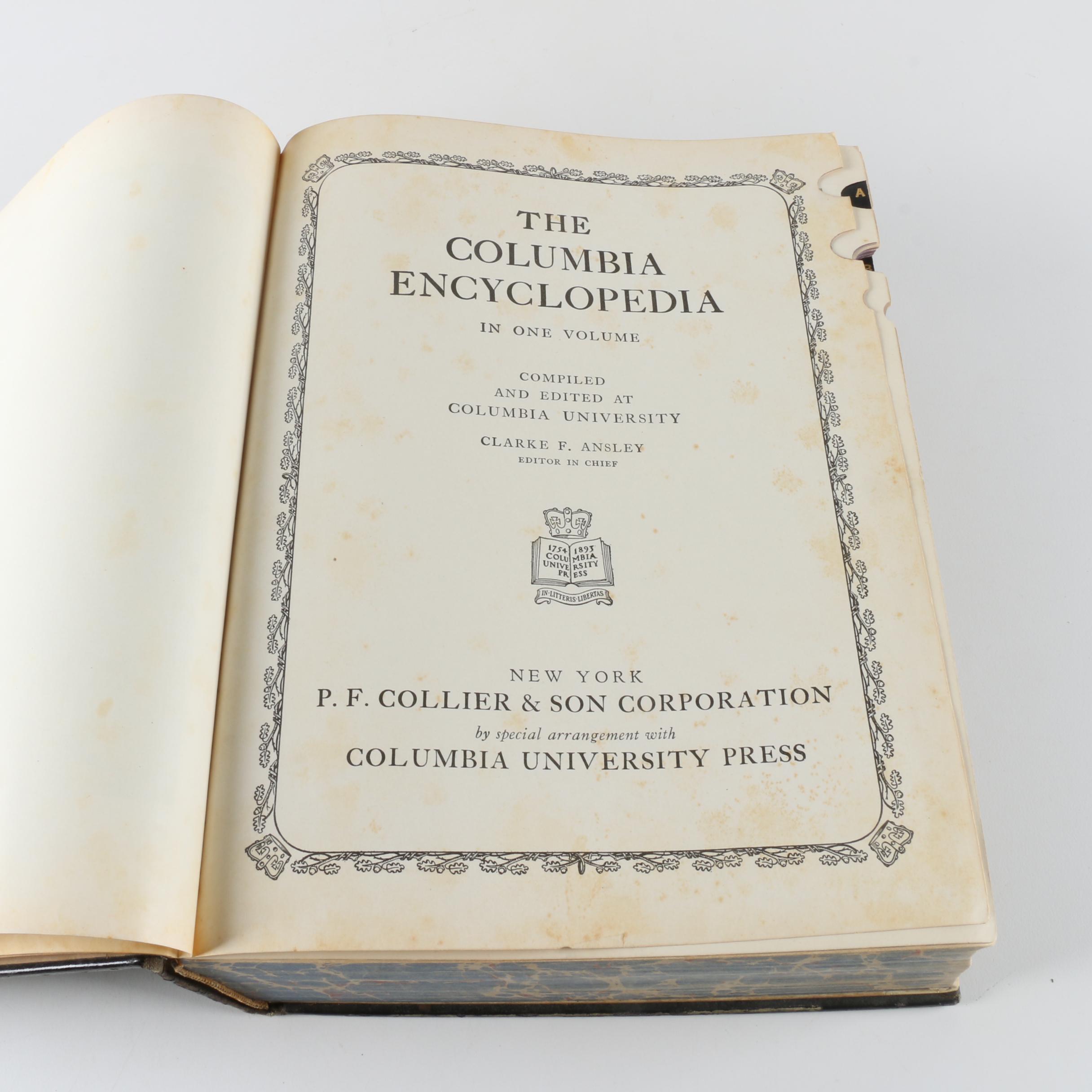 1938 "The Columbia Encyclopedia"