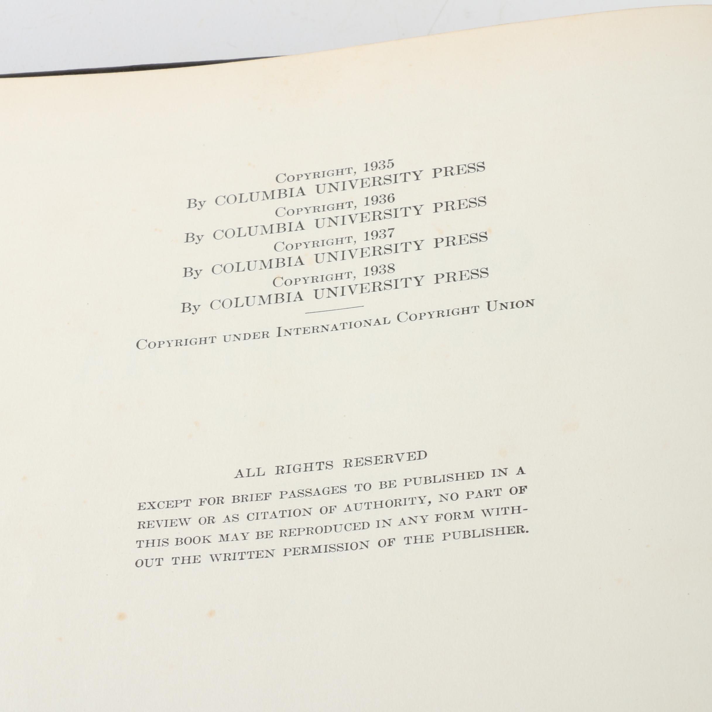 1938 "The Columbia Encyclopedia"