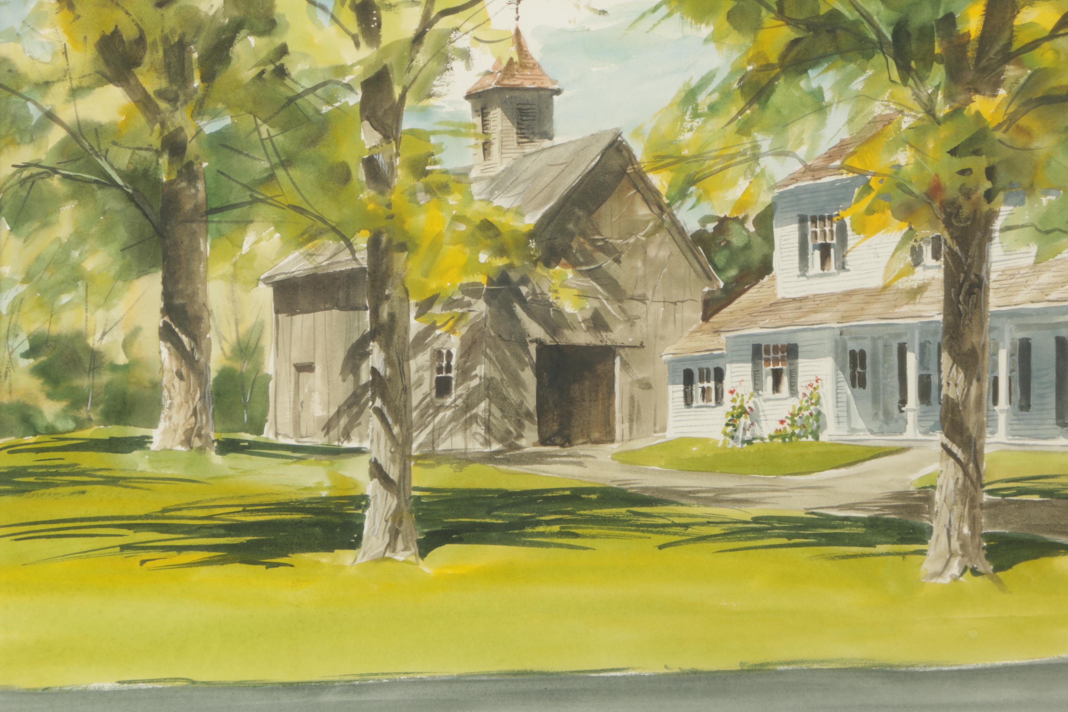 Watercolor Painting on Paper