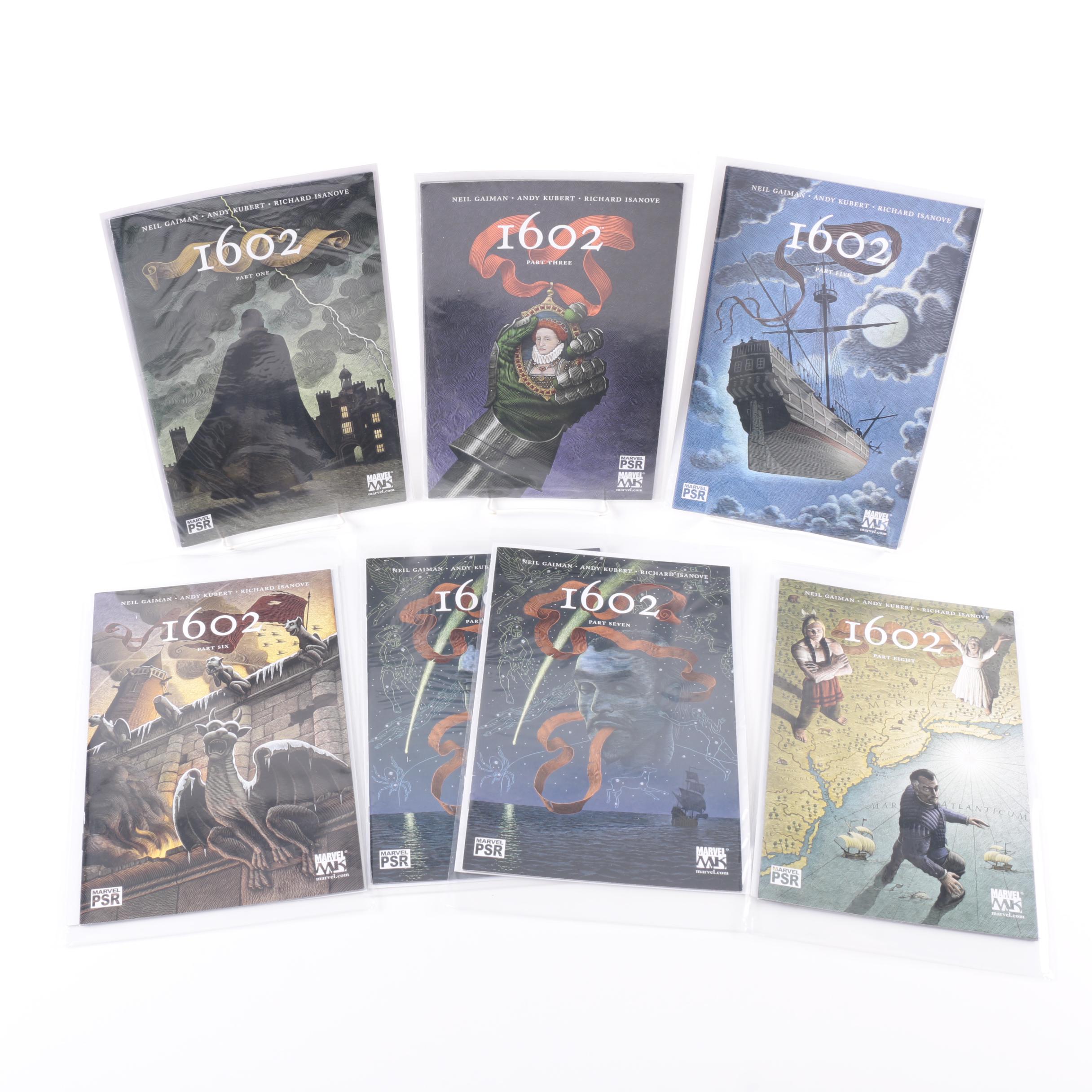 Collection of Marvel Comic Books featuring "Spider-Man" and "1602"