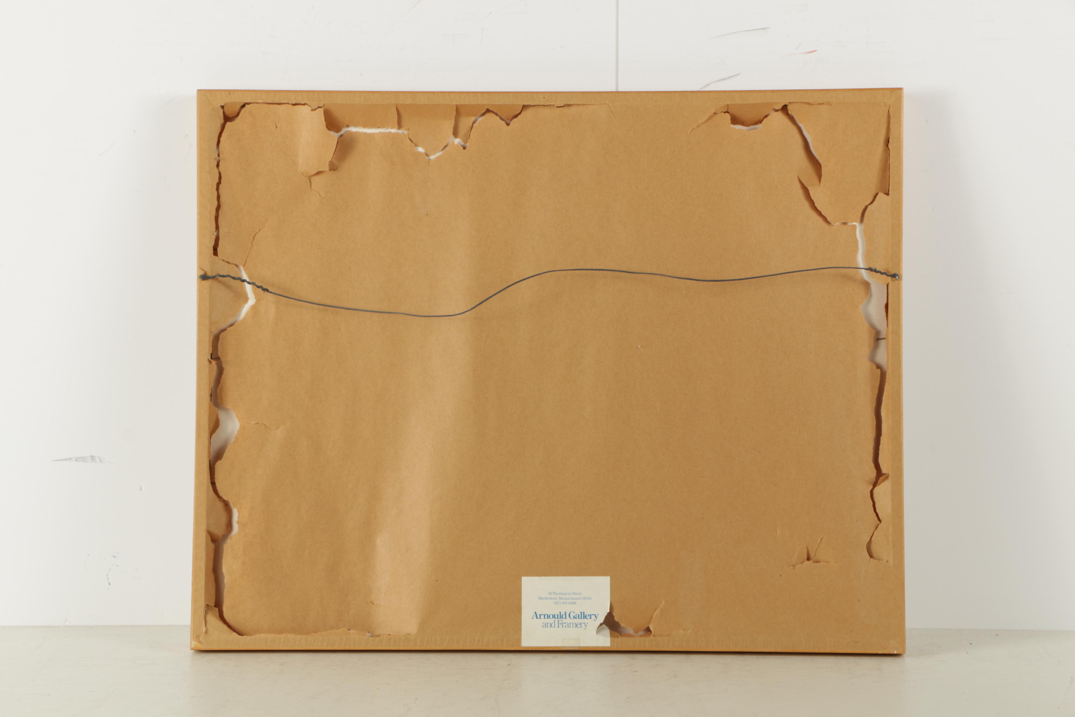 Lou Hoffer 1985 Limited Edition Intaglio Print on Paper "Forest Flowers"