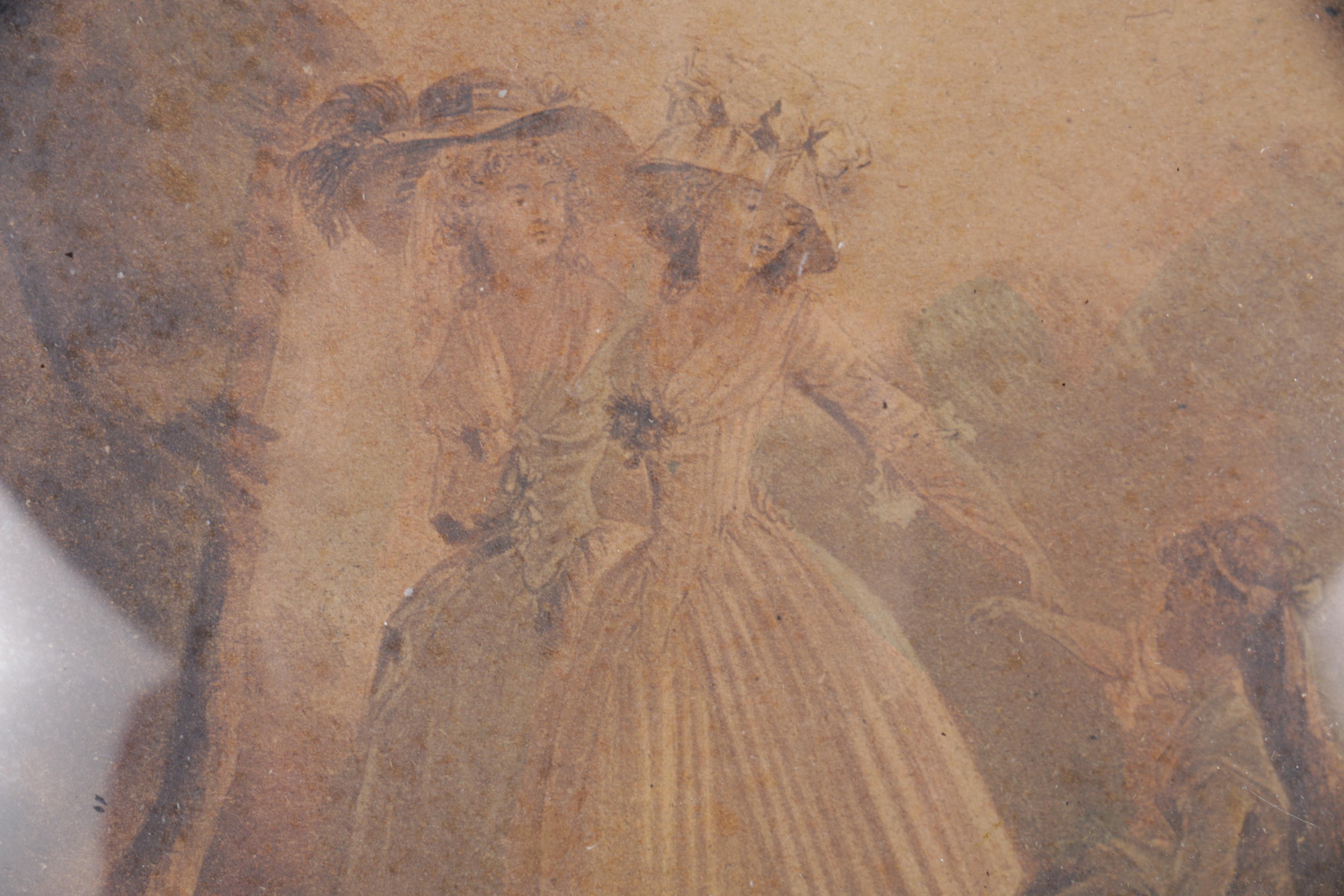 Reproduction Prints After Bartolozzi's "The Country" and "Blind Mans Buff"