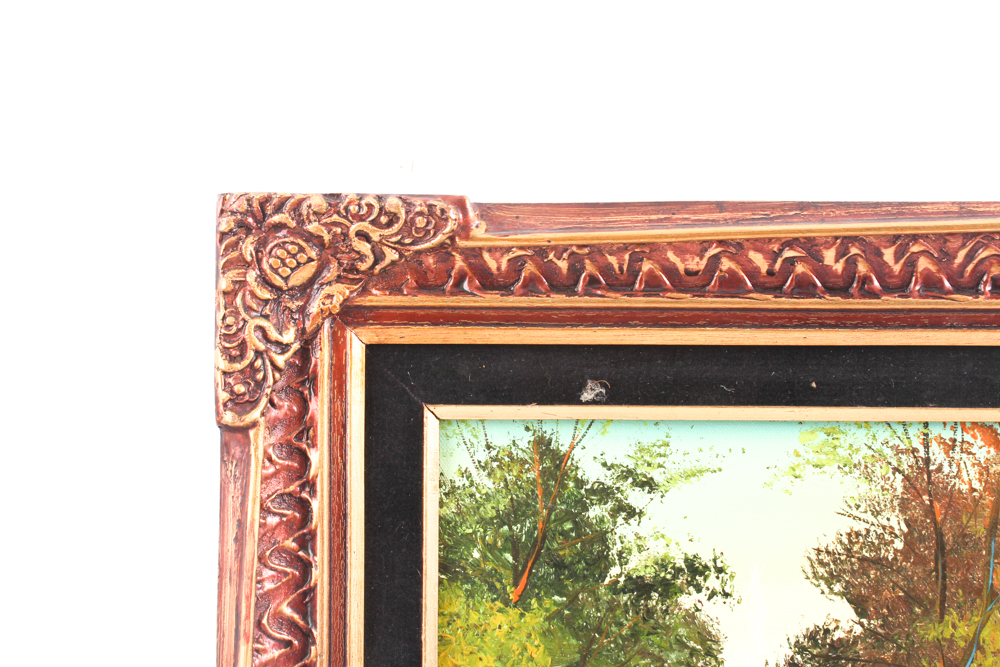 Simon Zoto Original Folk Art Oil Painting on Canvas