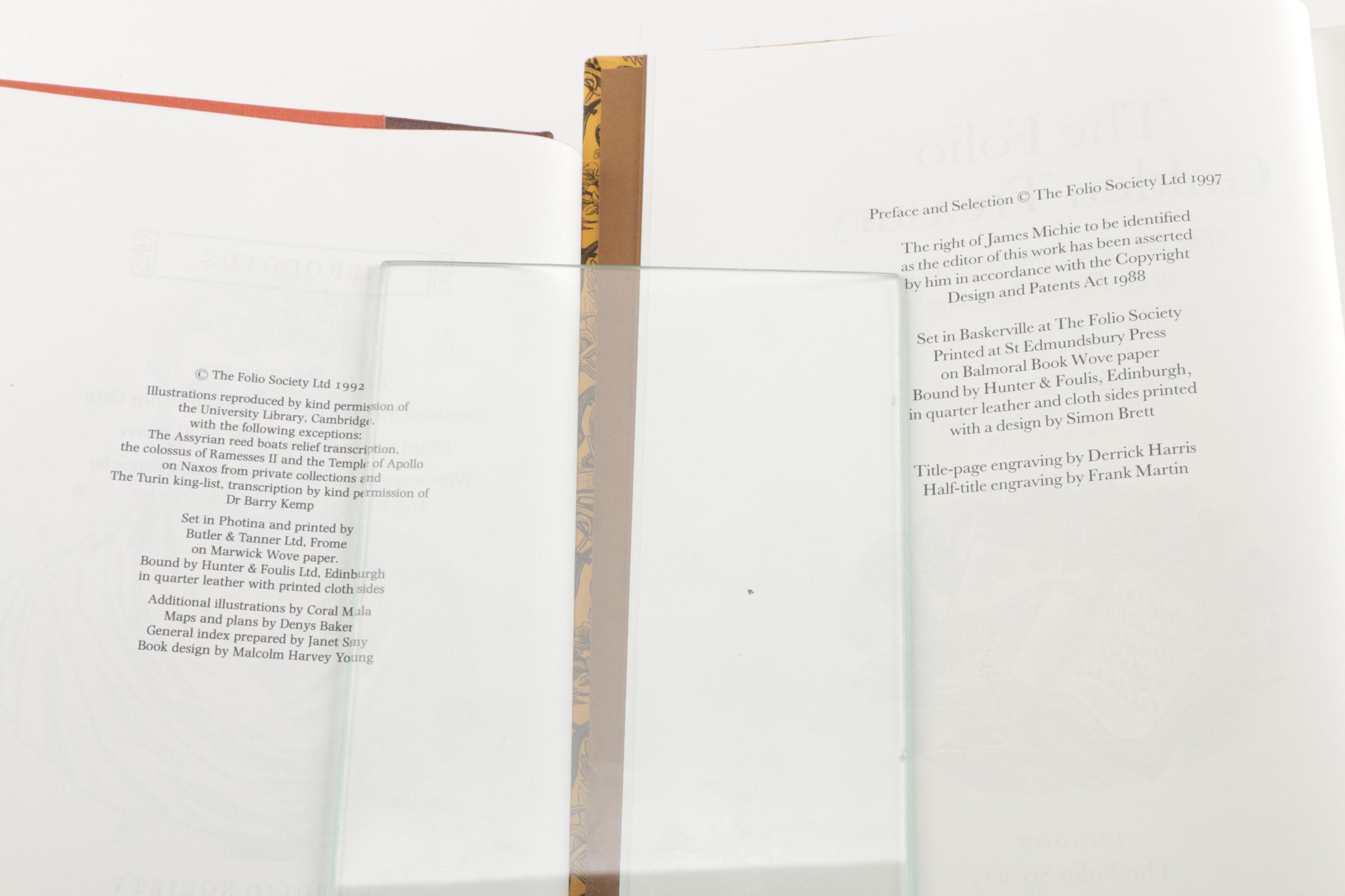 Books Featuring "The Folio Golden Treasury" and Other Folio Society Books