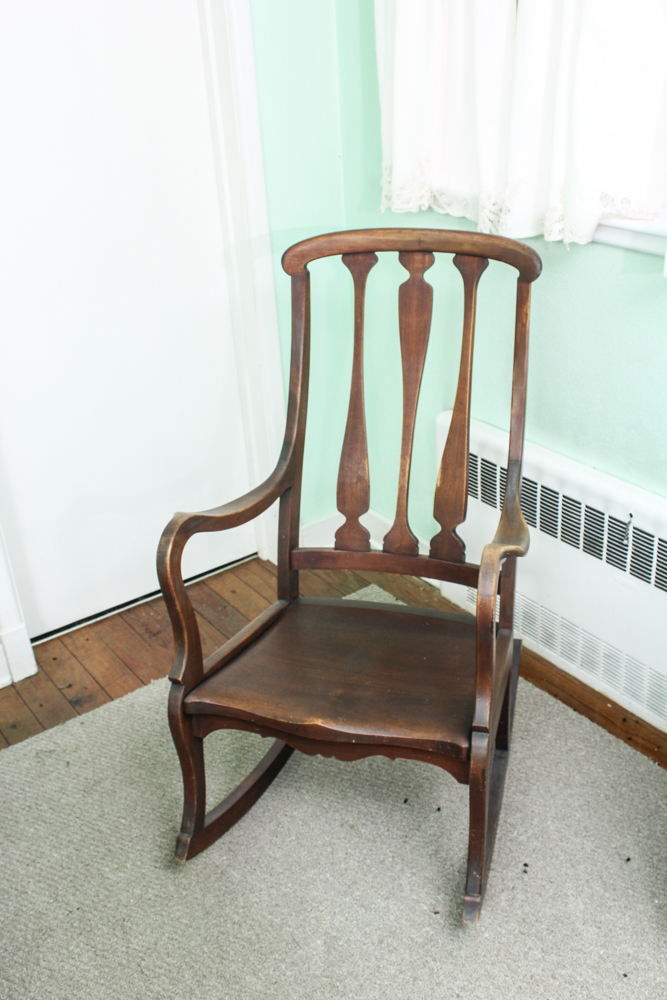 Vintage Wooden Rocking Chair