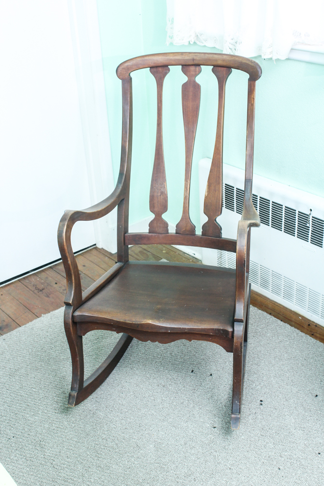 Vintage Wooden Rocking Chair