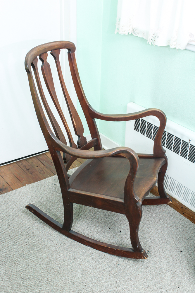 Vintage Wooden Rocking Chair