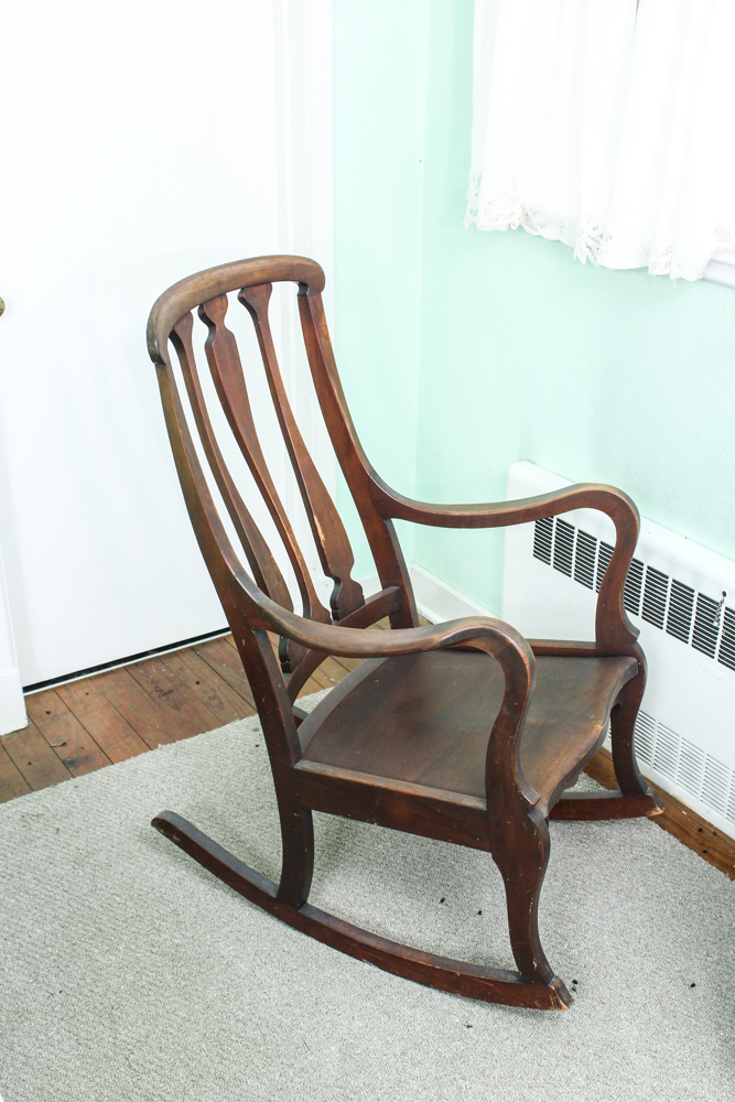 Vintage Wooden Rocking Chair