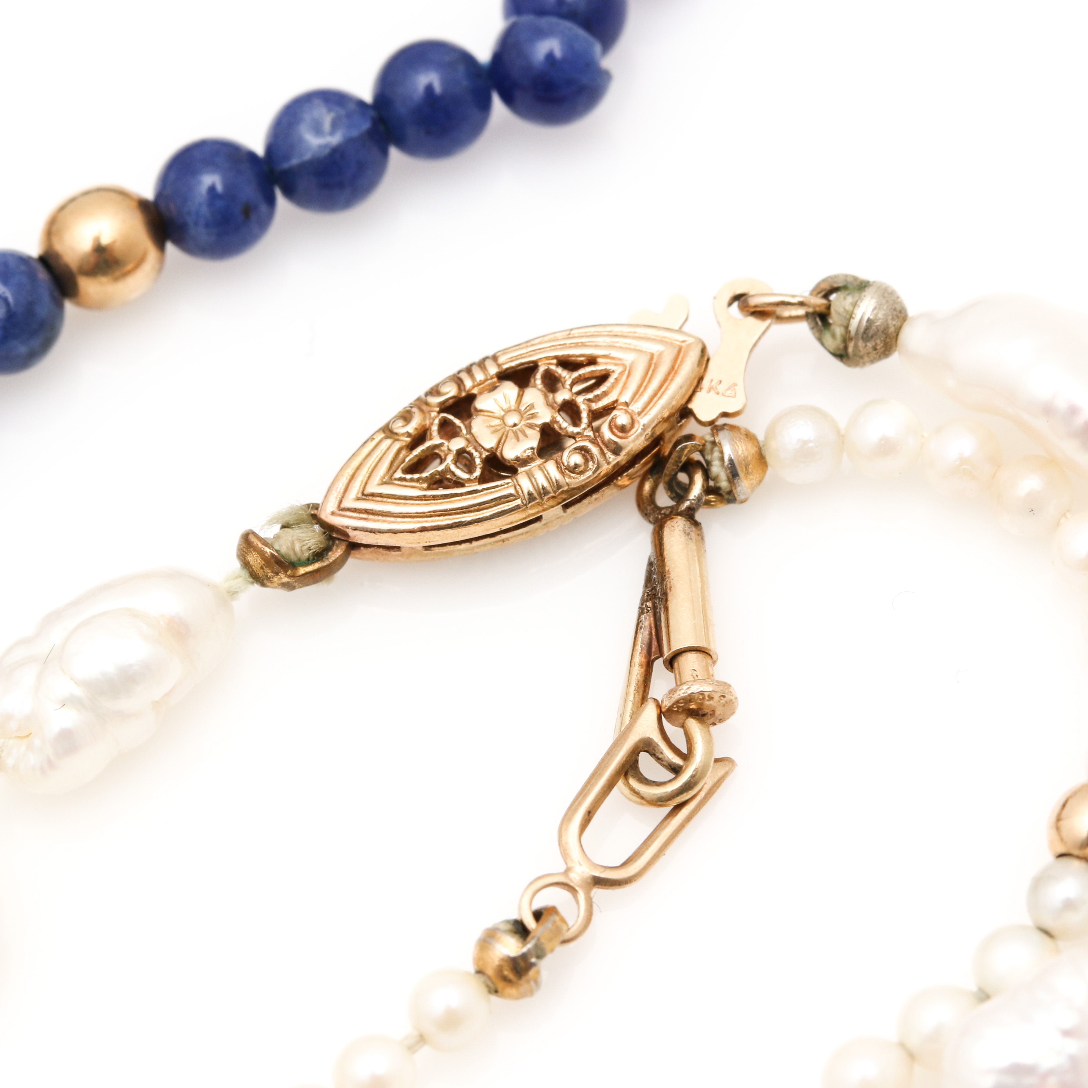 Assortment of 14K and 18K Yellow Gold Necklaces and Earrings