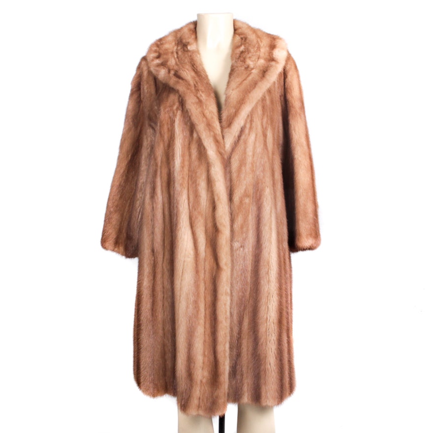 Vintage Pastel Mink Fur Coat