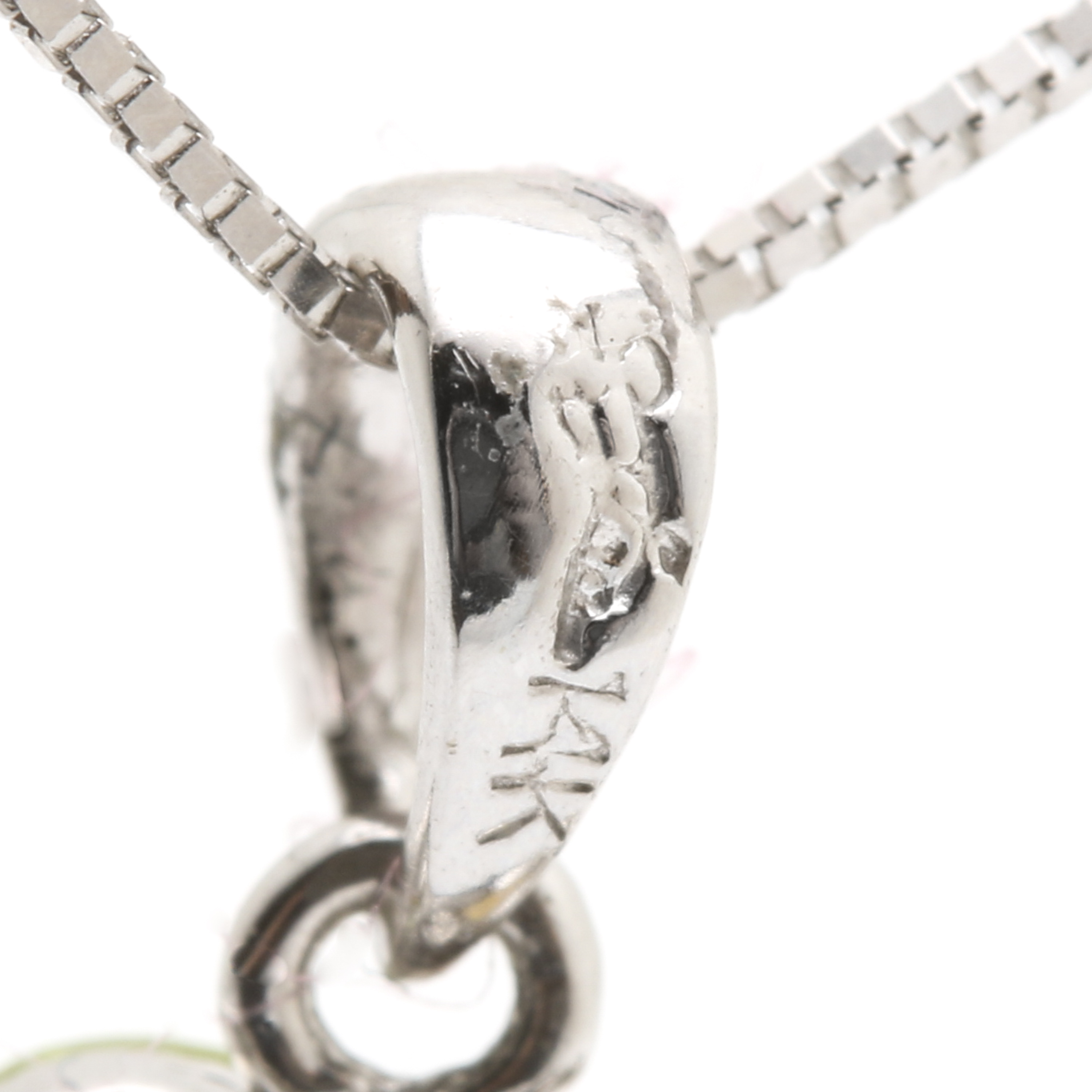 14K White Gold Citrine and Peridot Heart Pendant Necklace