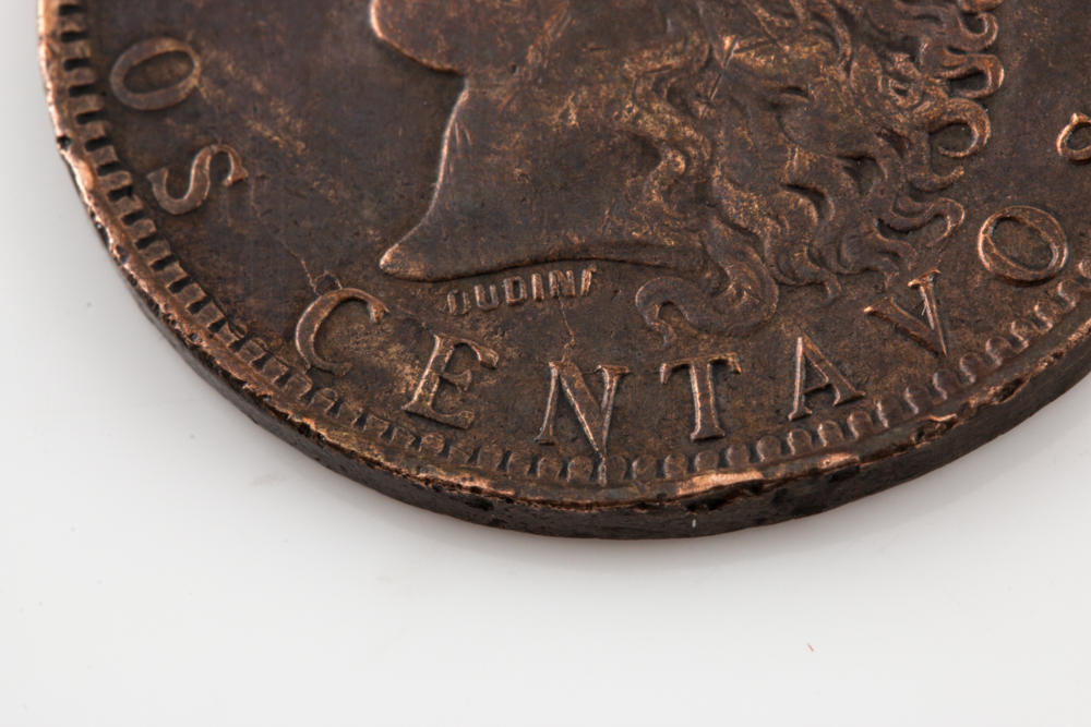 1892 Two Centavos Coin from Argentina