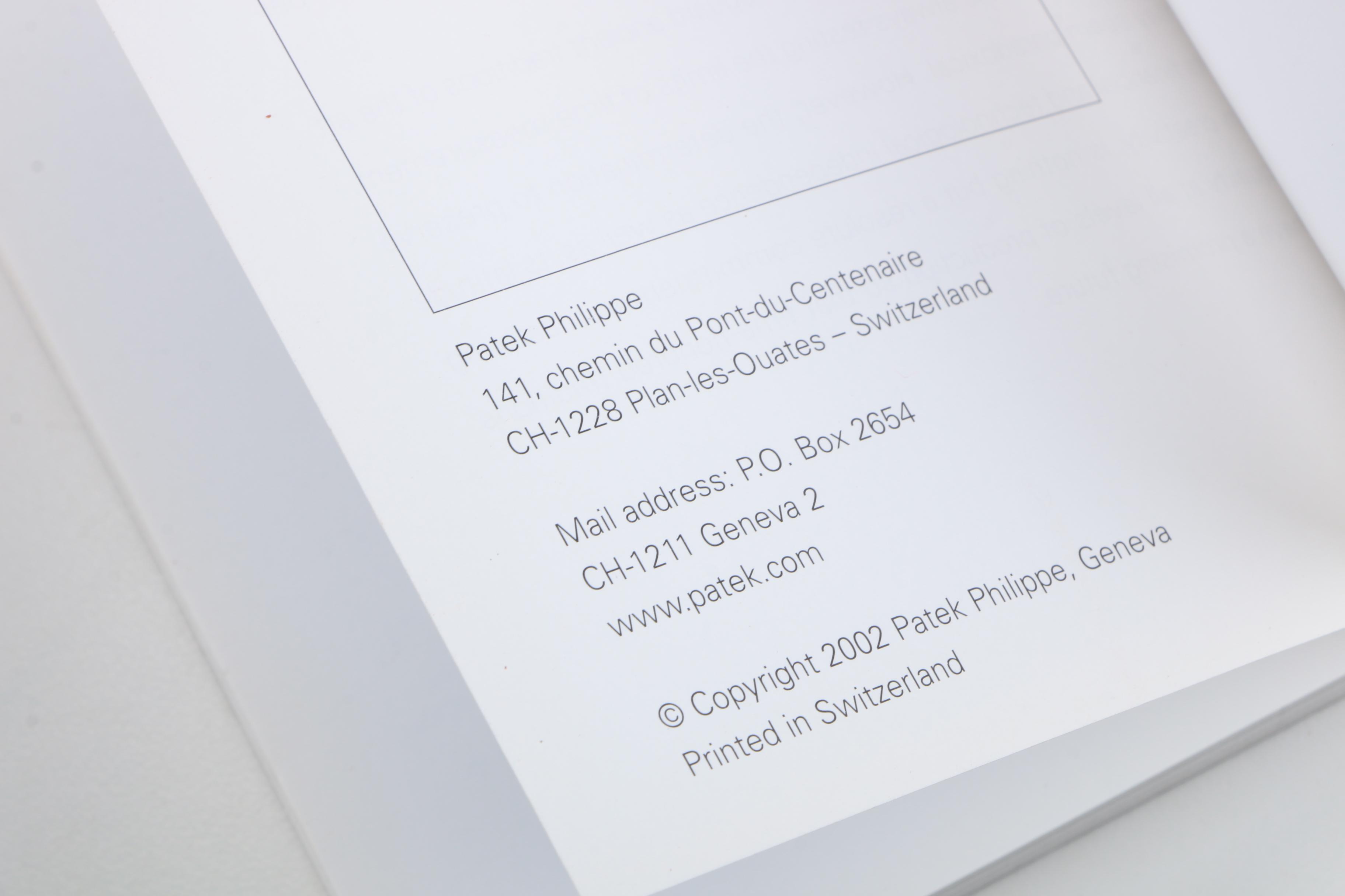 Patek Philippe Watch Cards and Catalogs