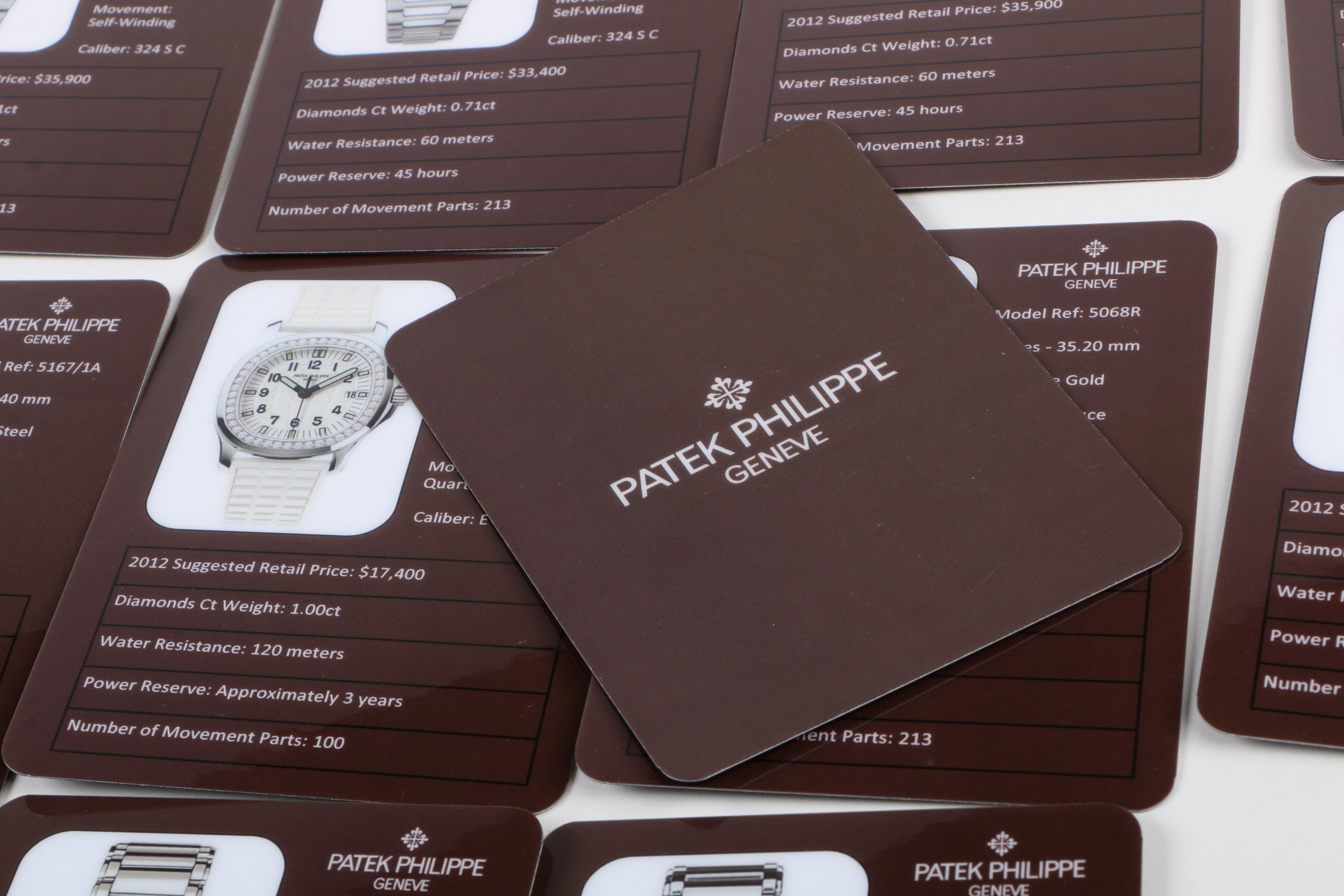 Patek Philippe Watch Cards and Catalogs