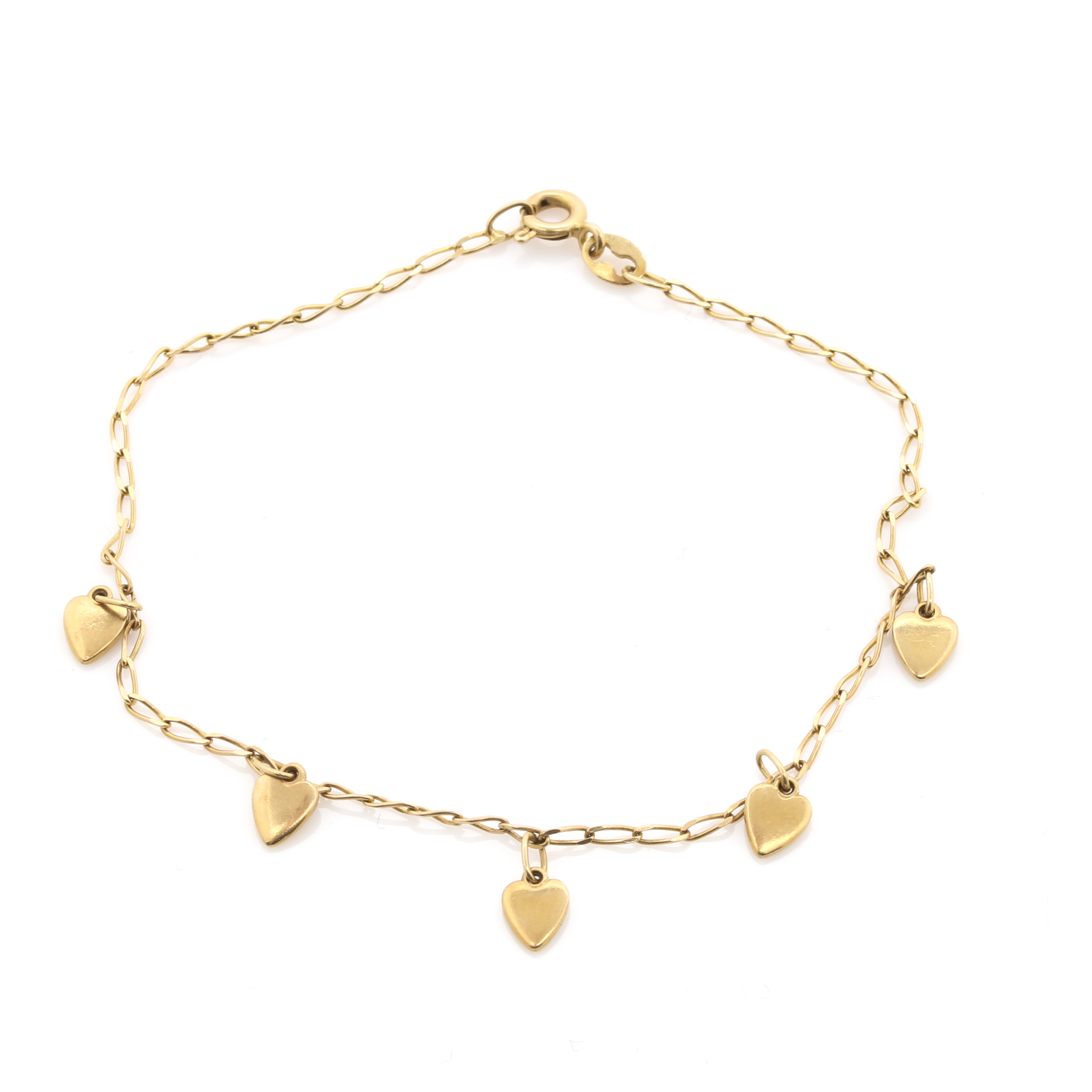 14K Yellow Gold Jewelry Assortment Including Mourning Charm