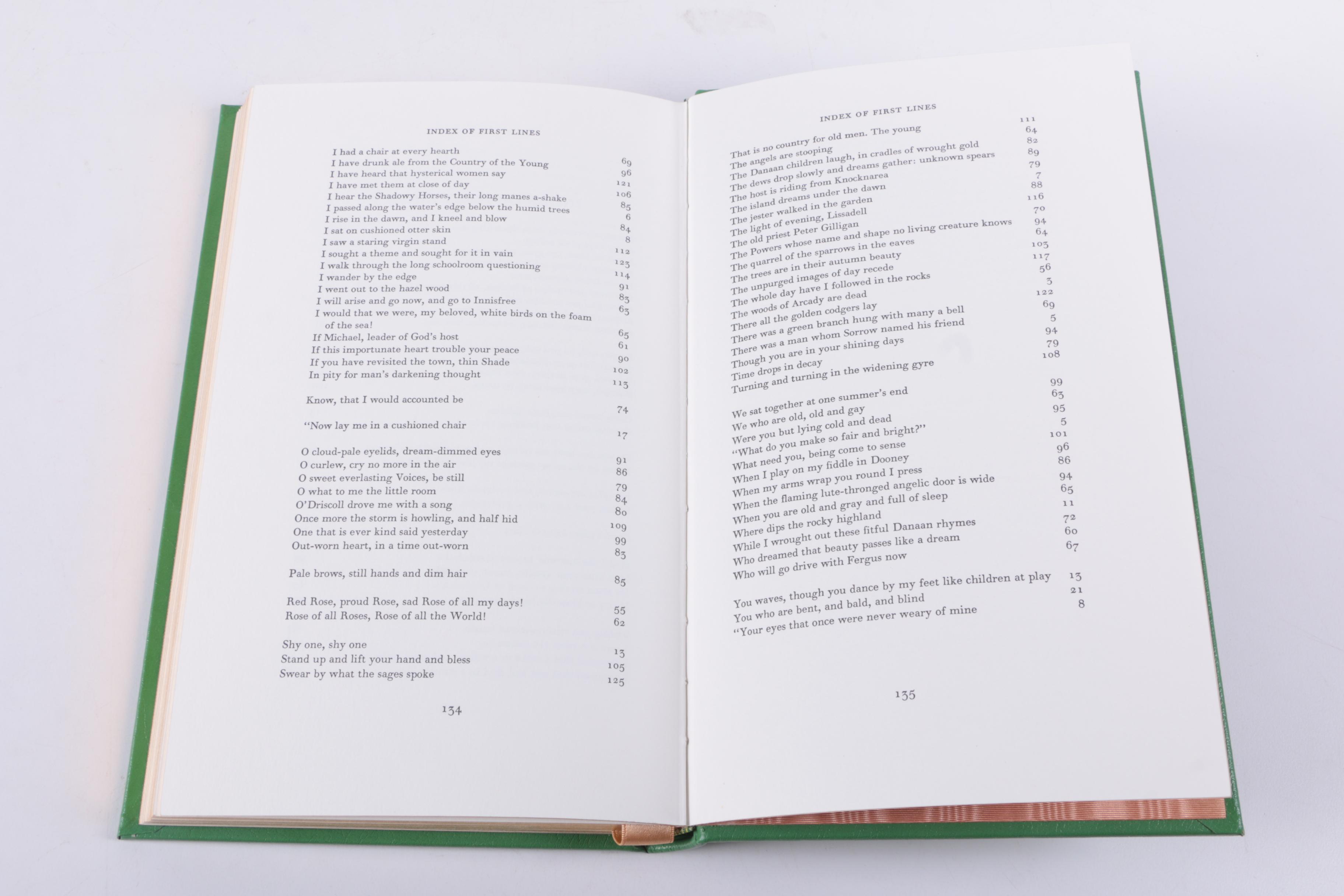 1980 "The Poems of John Keats" and 1976 "The Poems of W.B. Yeats"