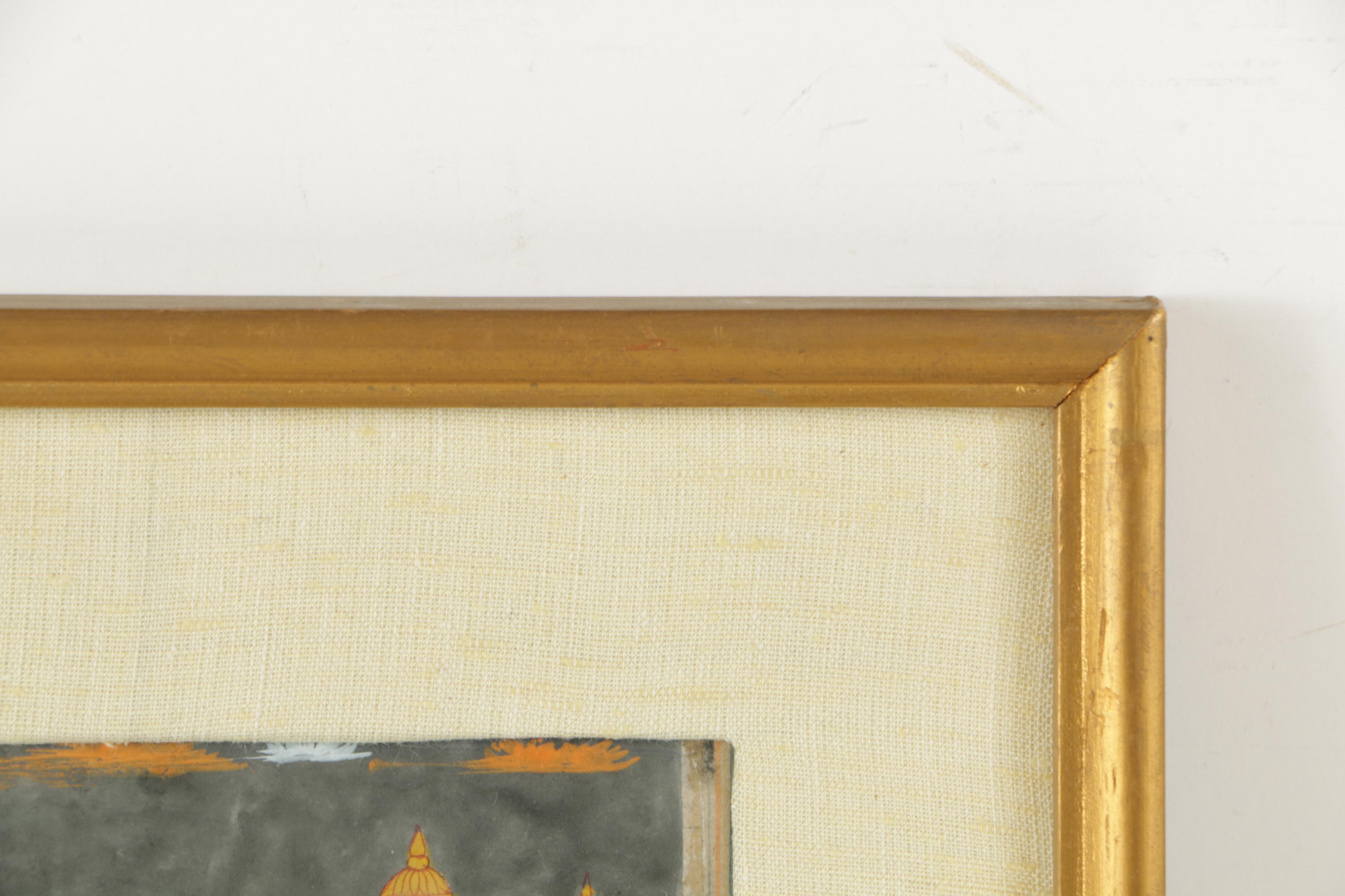 Two Watercolor and Gouache Paintings of Indo-Persian Processional Scenes