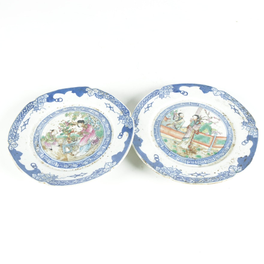 Pair of Chinese Plates