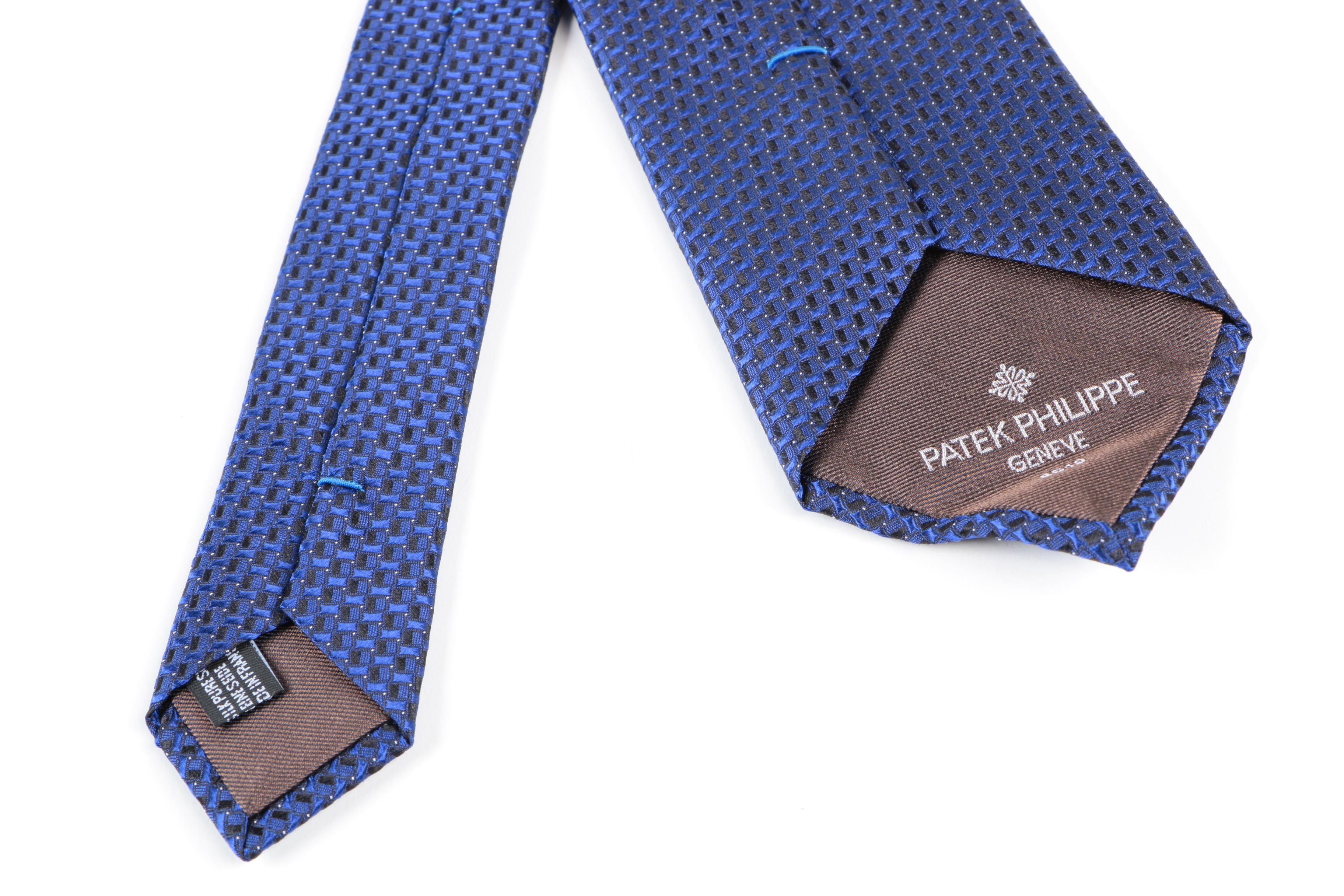 Patek Philippe Geneve Blue Silk Tie