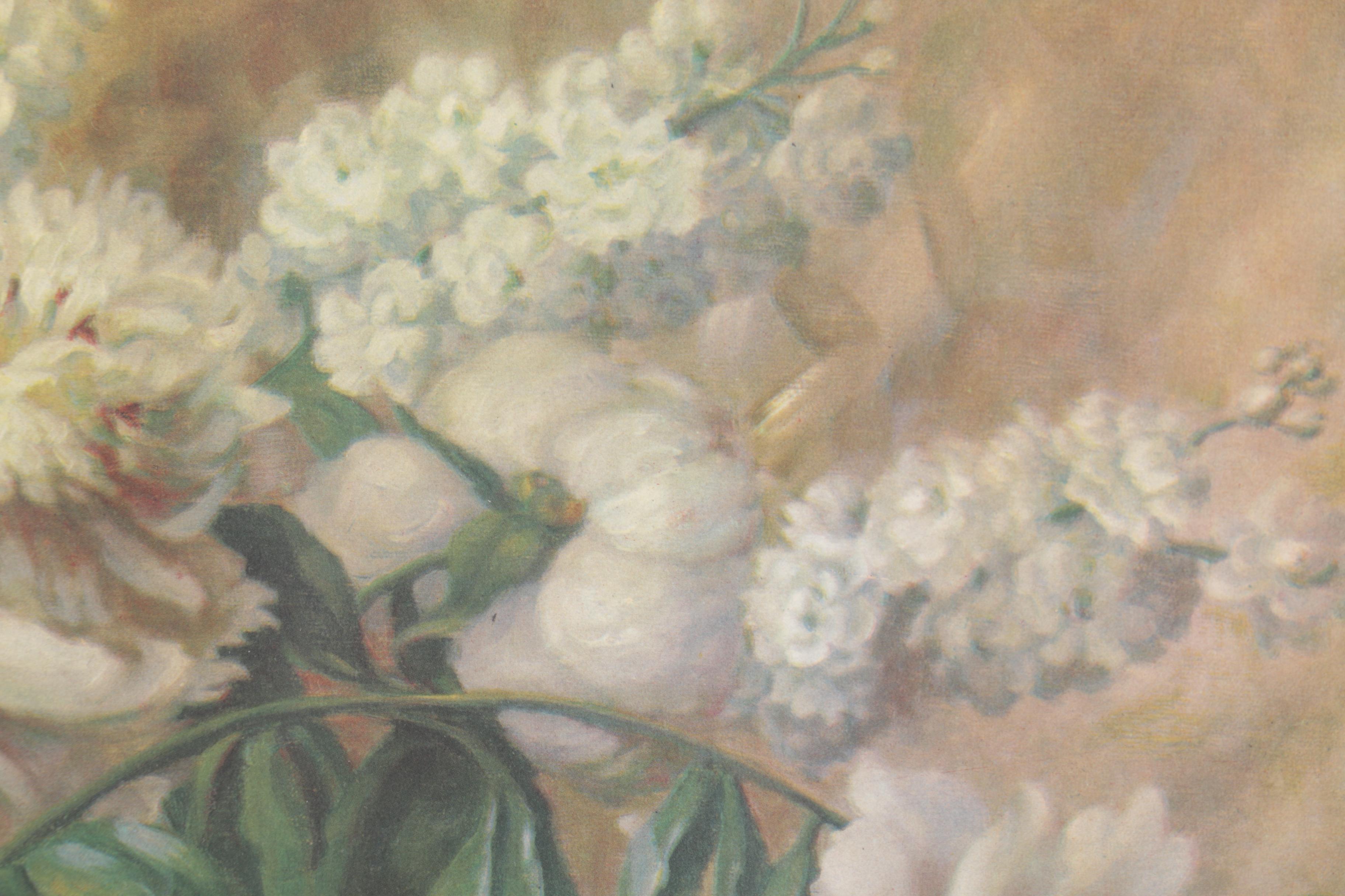 Reproduction Print After Macdonald of a Floral Still Life