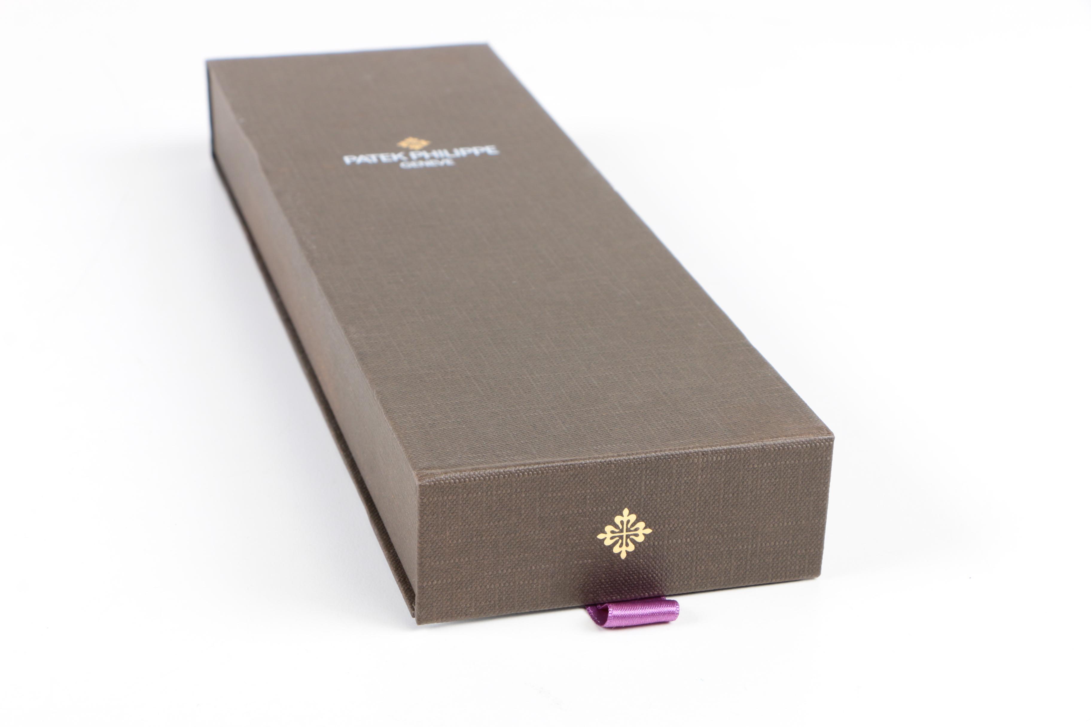 Patek Philippe Geneve Purple and Silver Tone Silk Tie