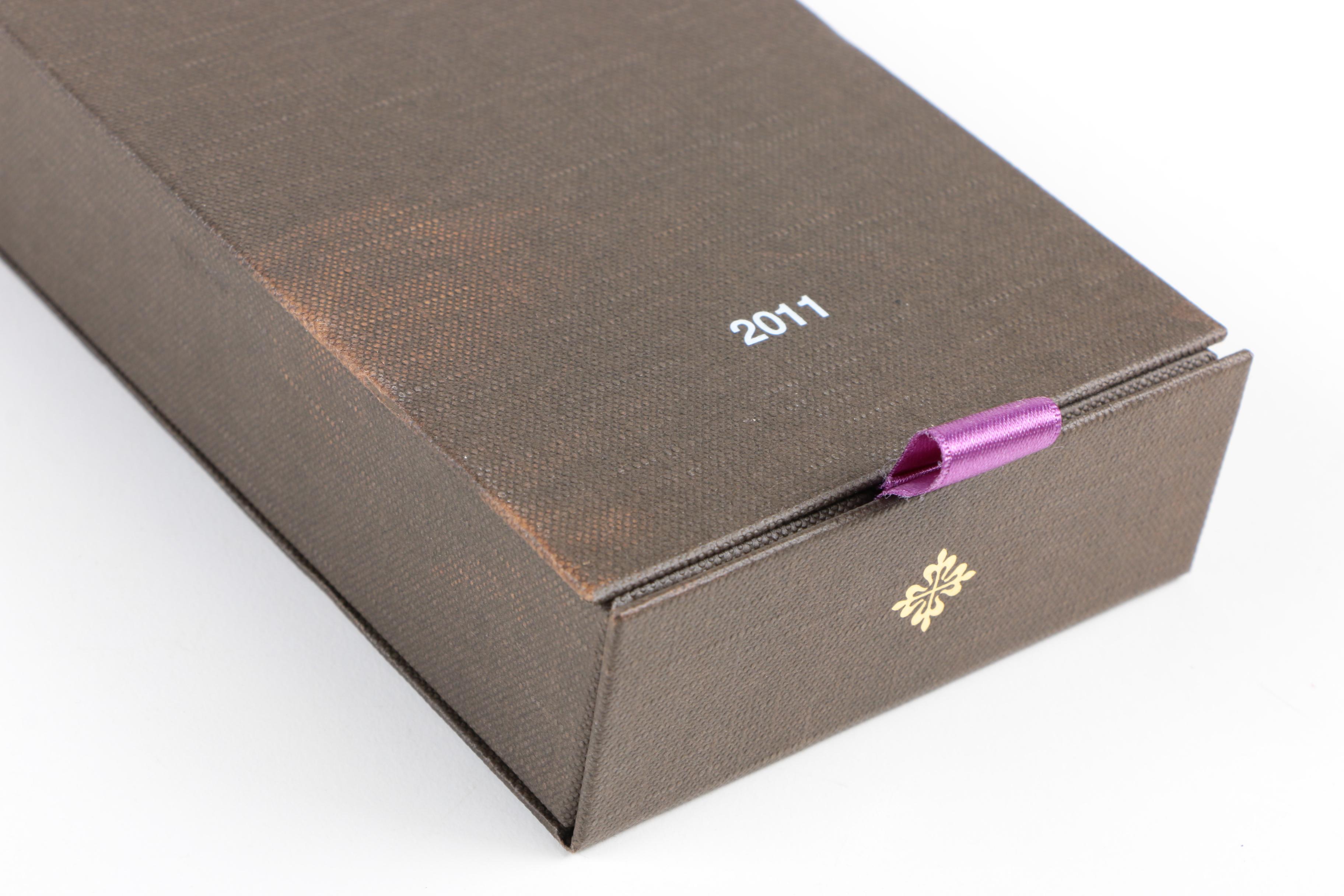 Patek Philippe Geneve Purple and Silver Tone Silk Tie