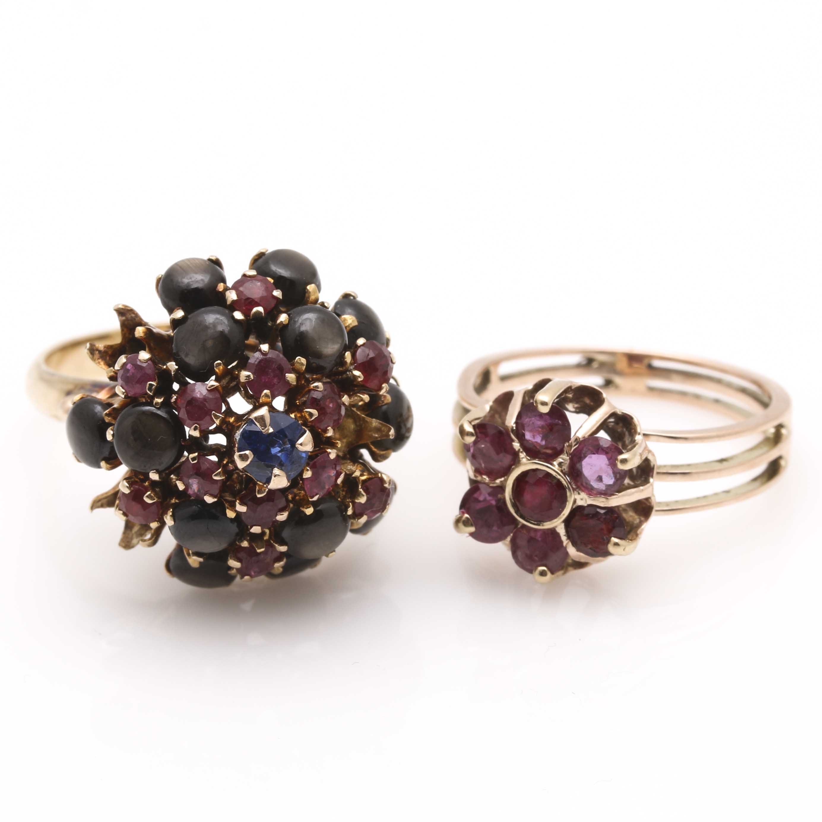 10K Yellow Gold and Gemstone Rings