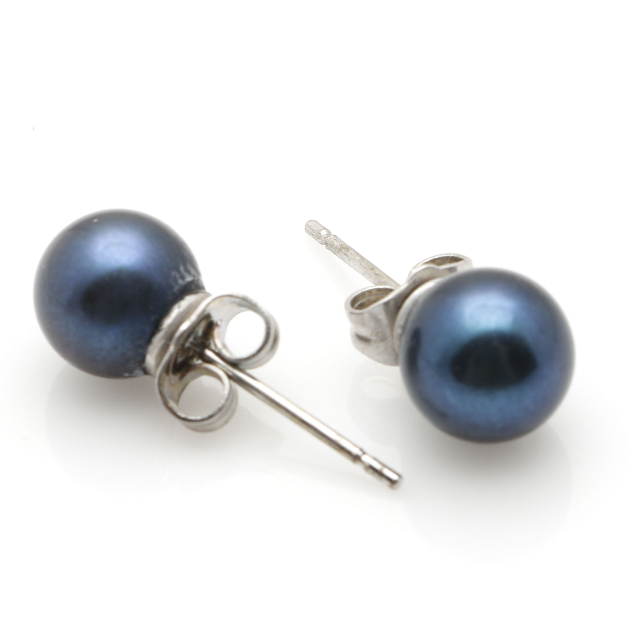 Dyed Blue Freshwater Pearl Jewelry Set