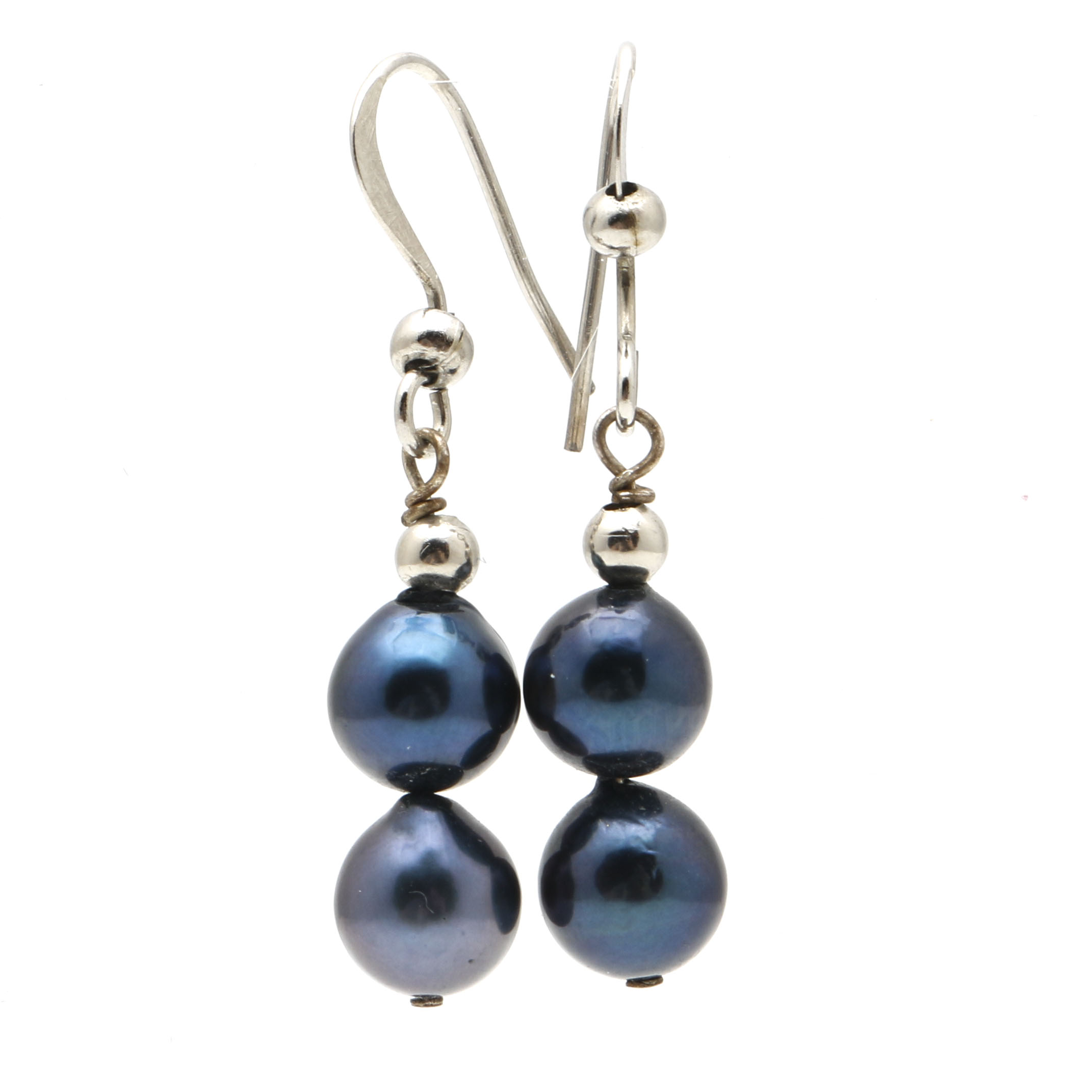 Dyed Blue Freshwater Pearl Jewelry Set