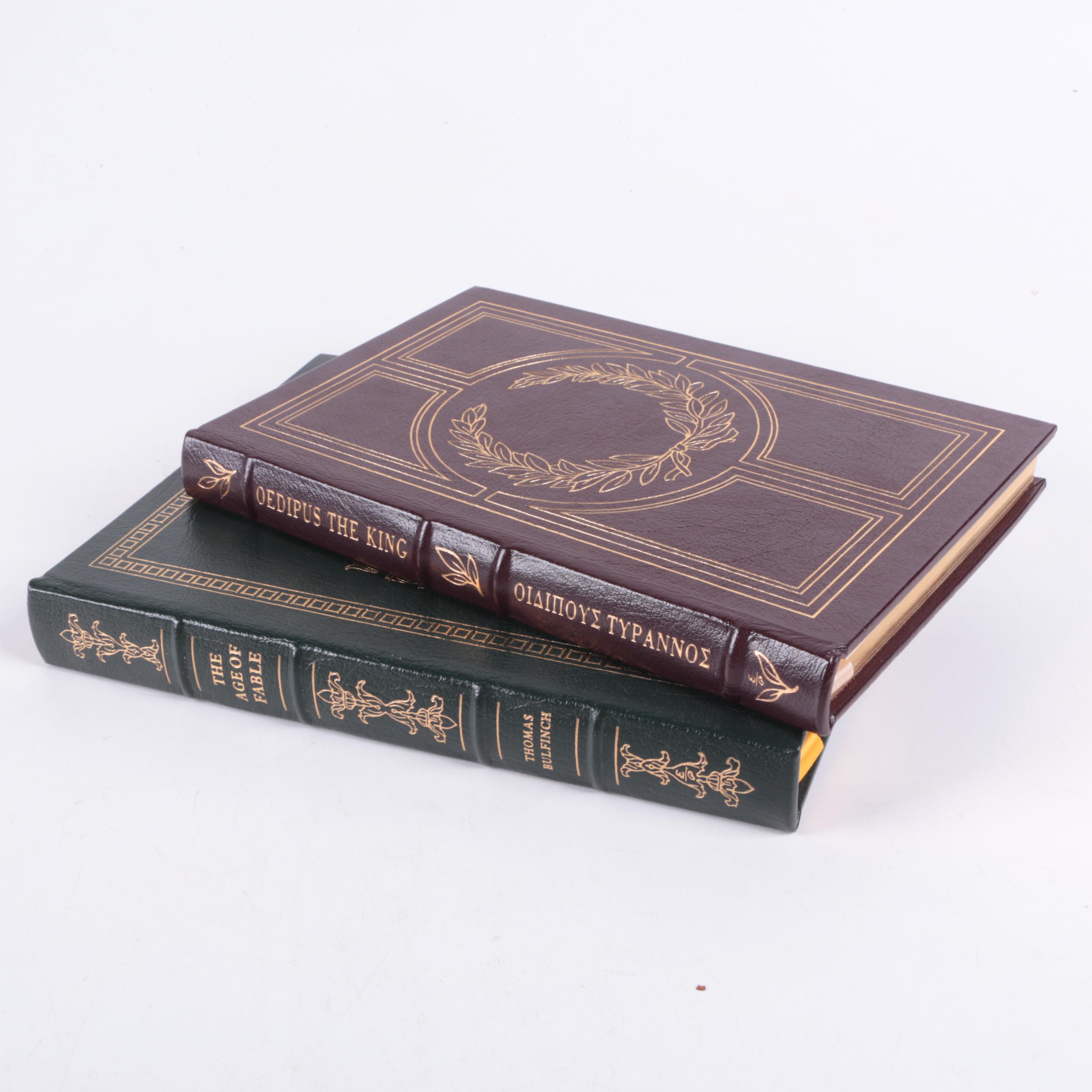 Easton Press "The Age of Fable" and "Oedipus the King"