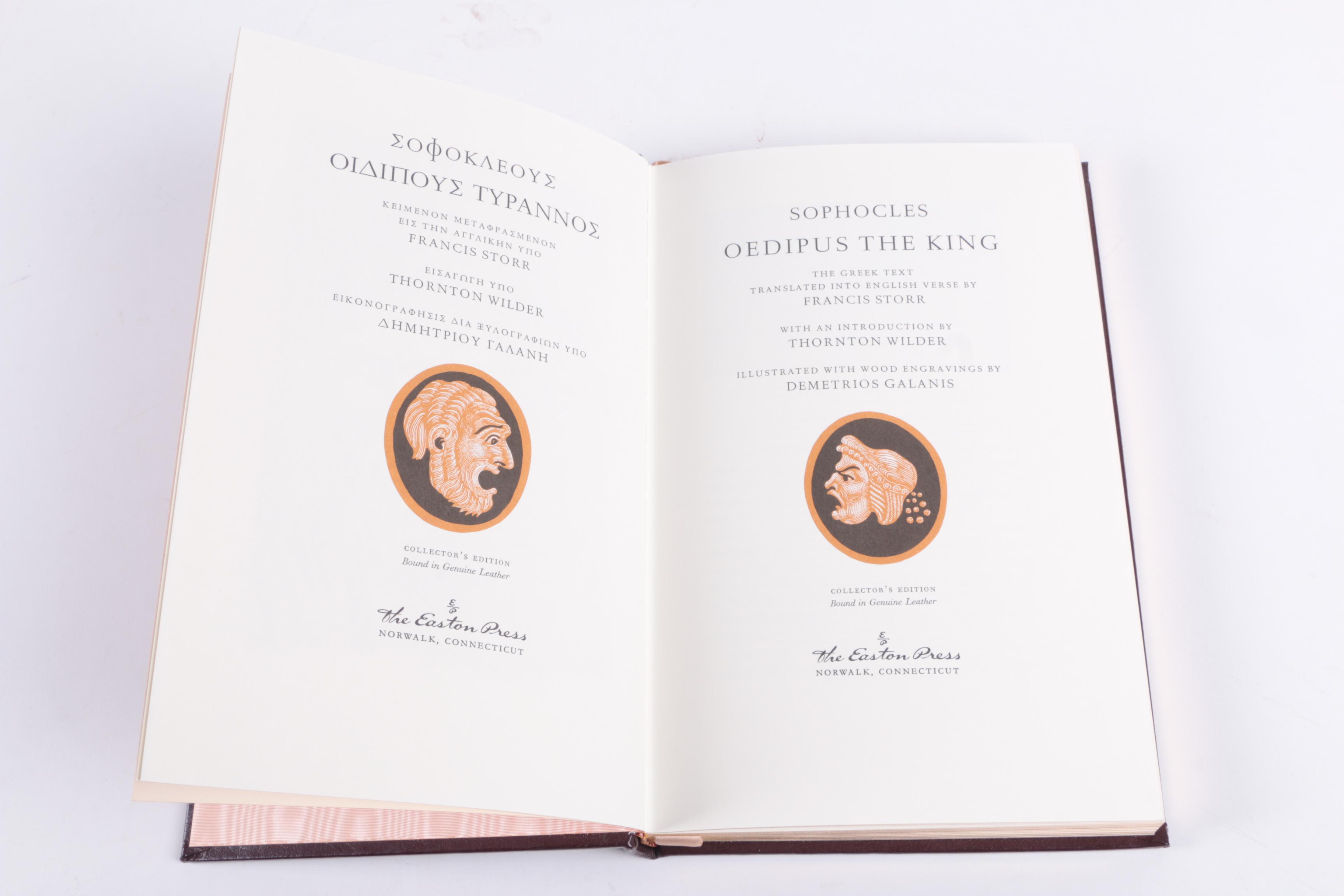 Easton Press "The Age of Fable" and "Oedipus the King"