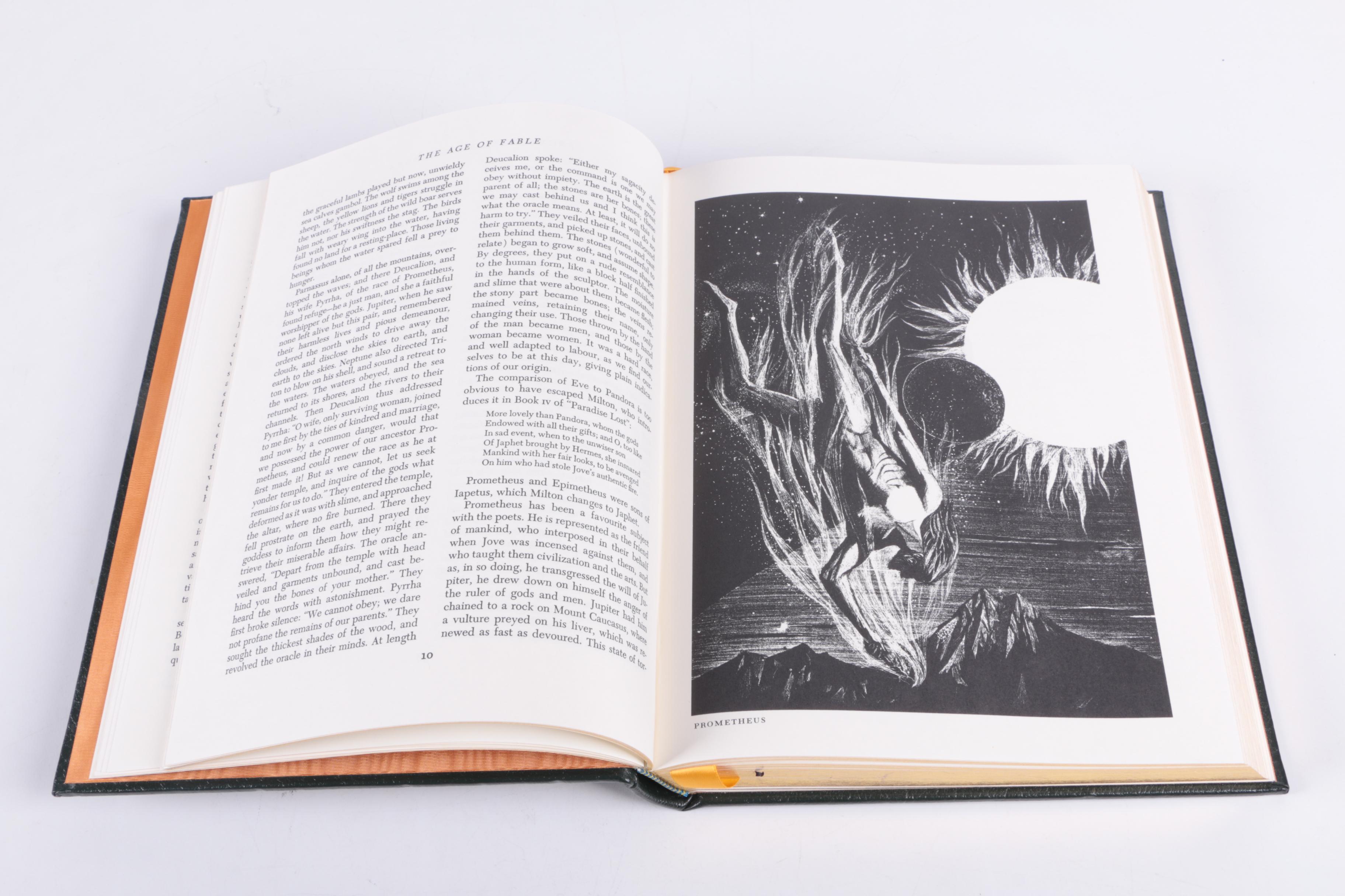 Easton Press "The Age of Fable" and "Oedipus the King"